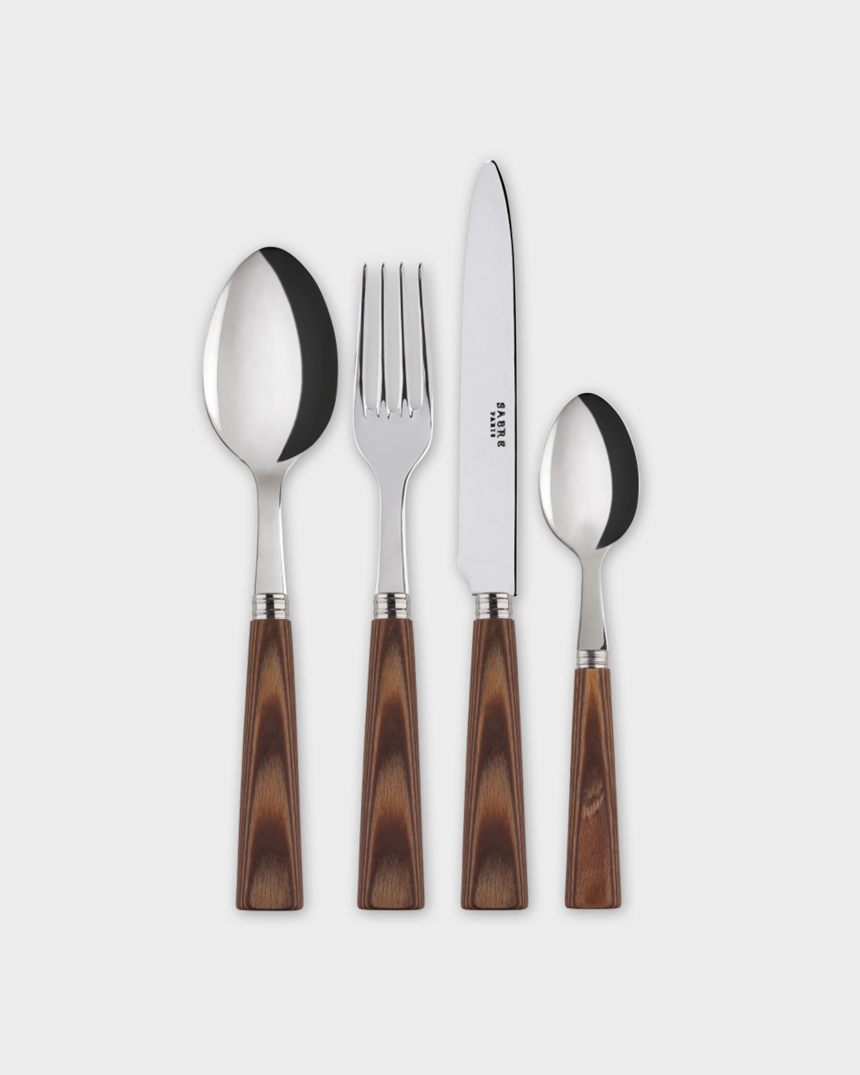 Sabre Cutlery Set, Wood (Set of 4)