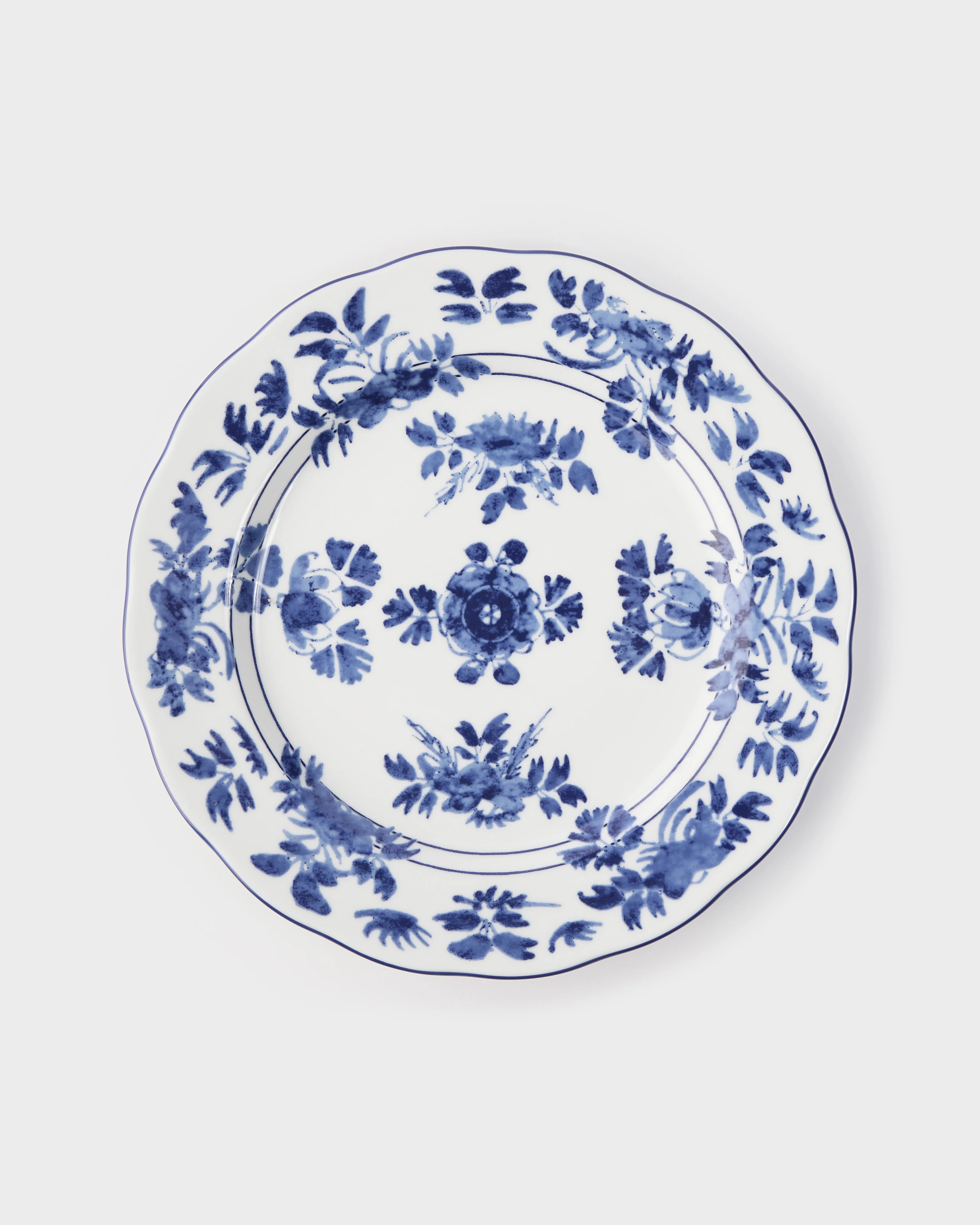 Gloria Porcelain Dinner Plate, Blue