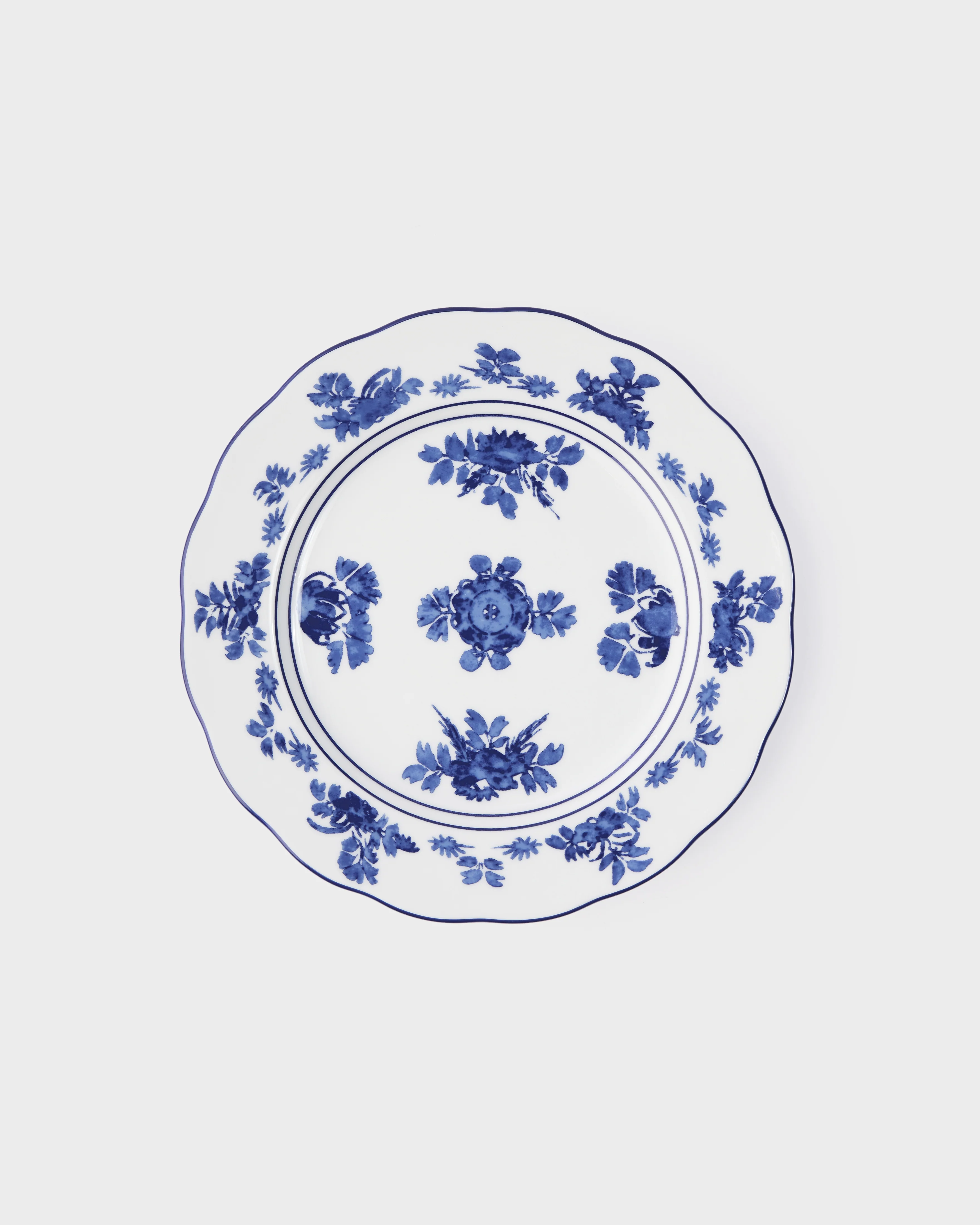 Gloria Porcelain Dessert Plate, Blue