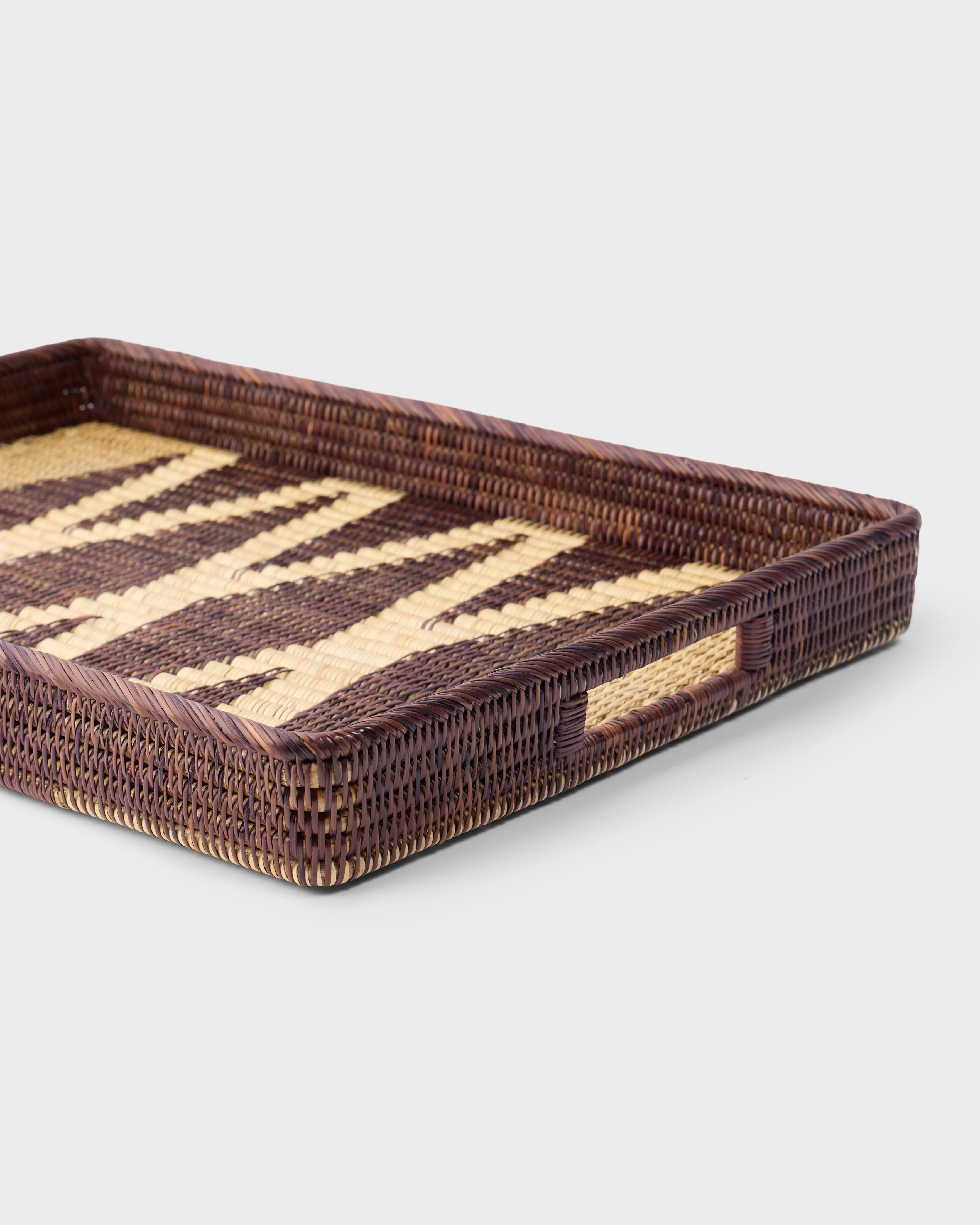 Rattan Diamond Serving Tray, Large - Image 2