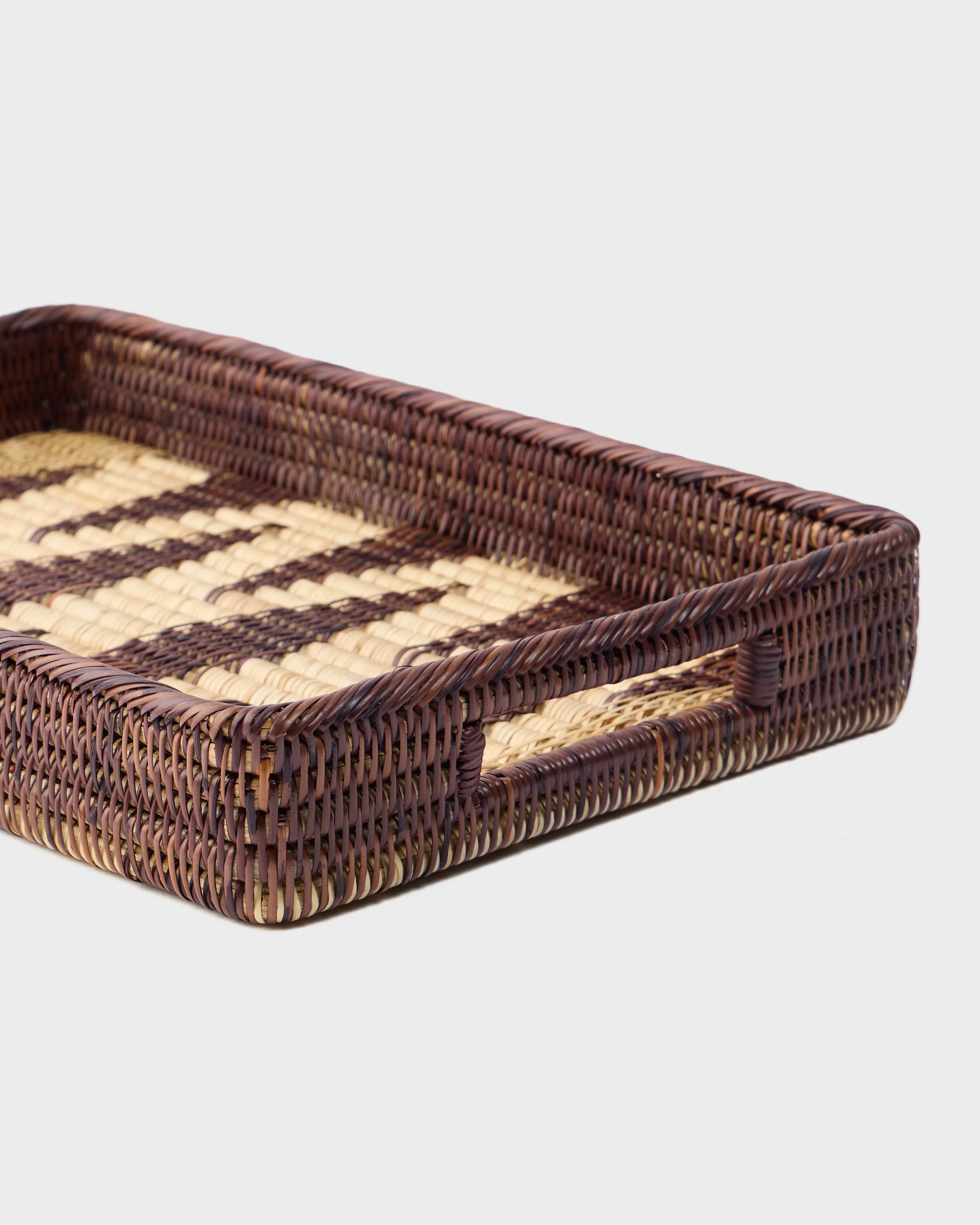 Rattan Diamond Serving Tray, Medium - Image 2