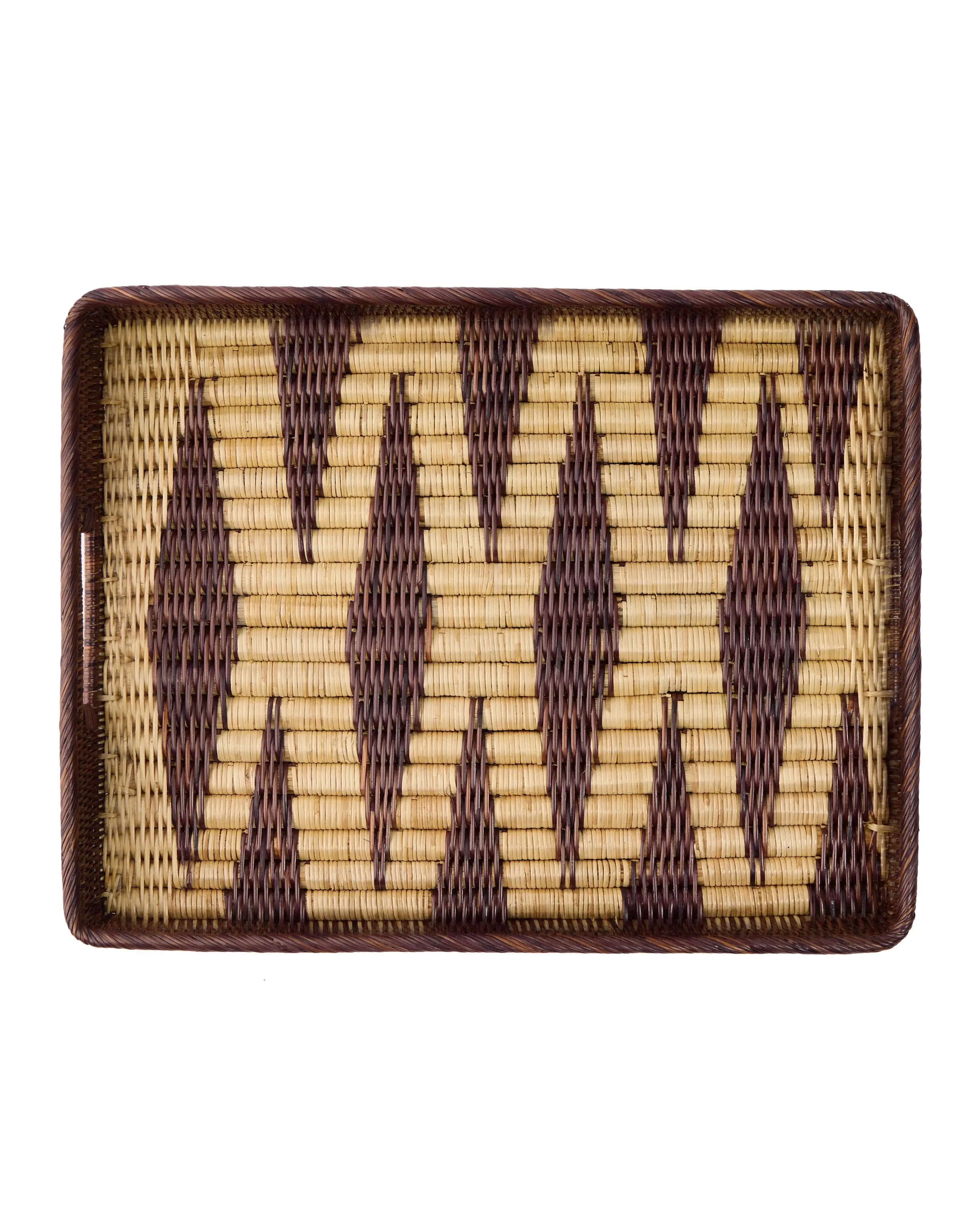 Rattan Diamond Serving Tray, Medium - Image 4