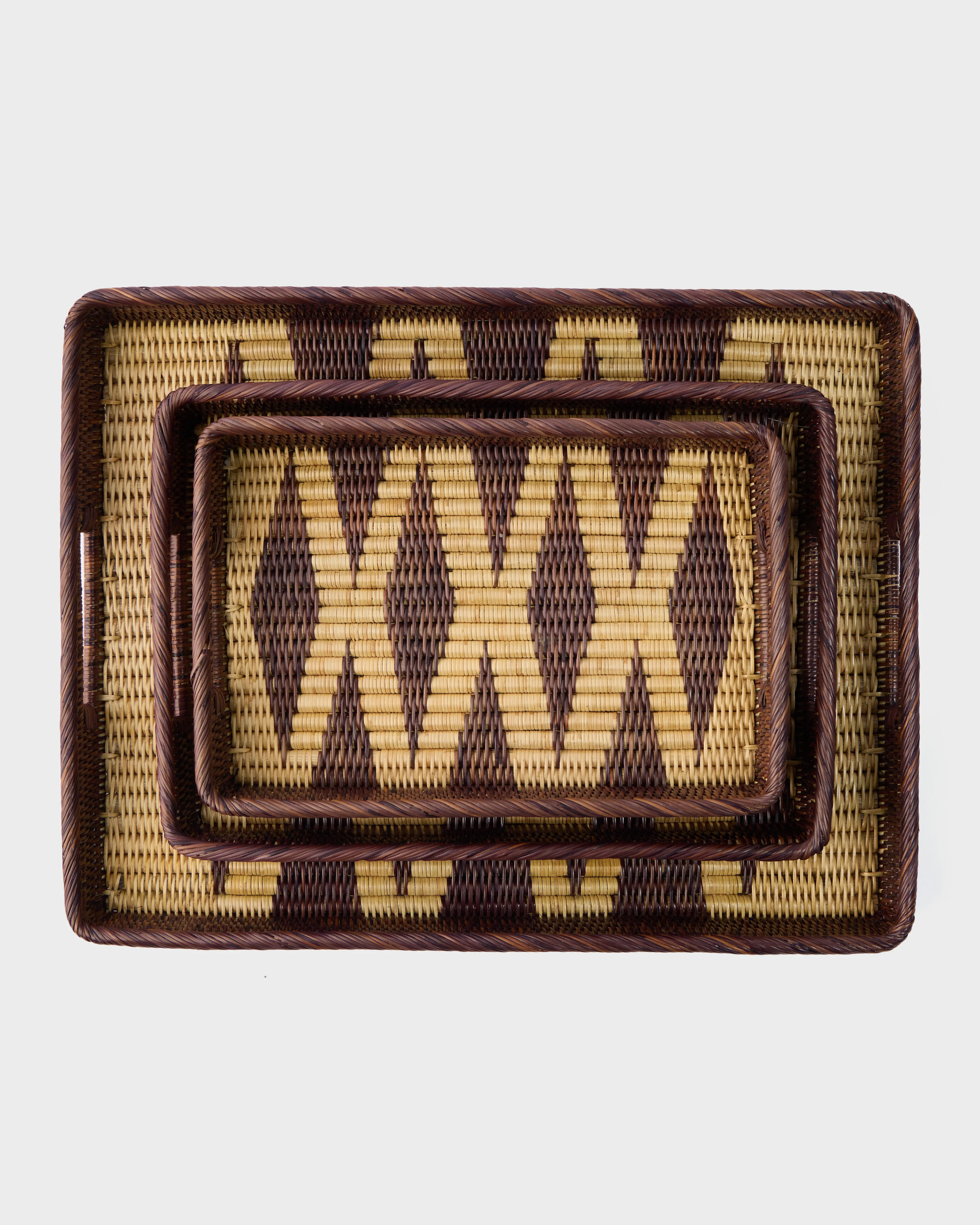 Rattan Diamond Serving Tray, Small - Image 3