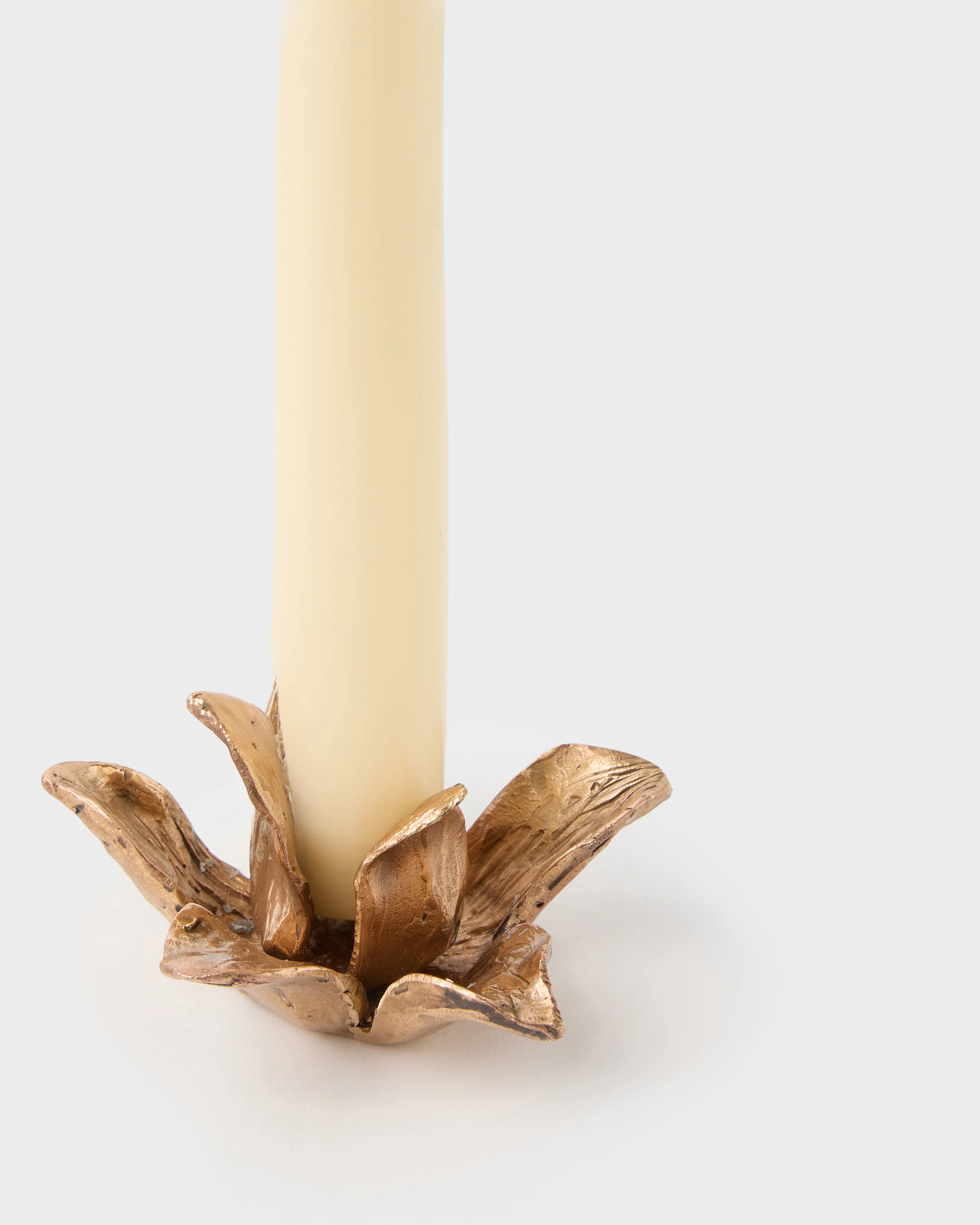 Set of 3 Dalia Bronze Candle Holders by Osanna Visconti - Image 5