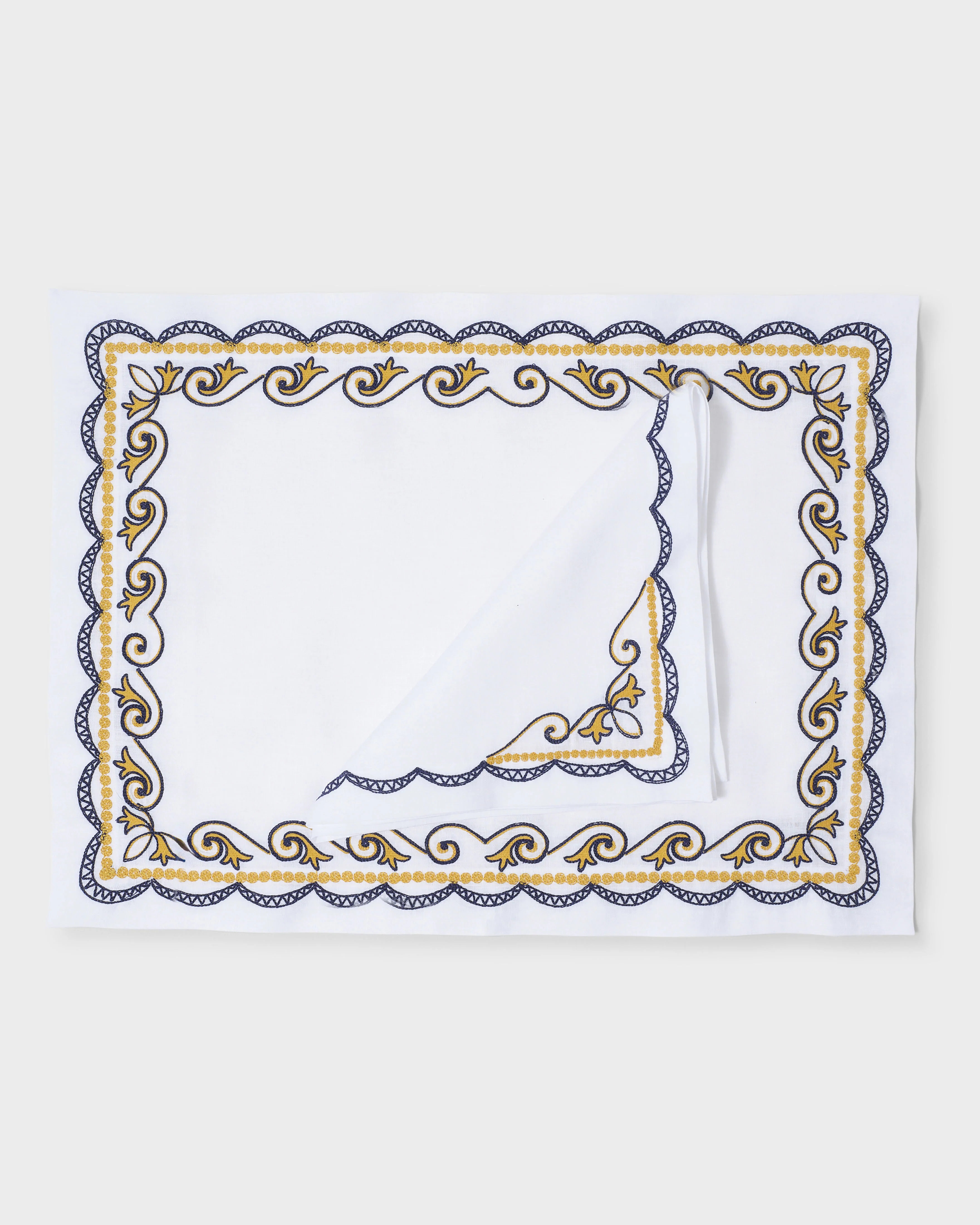 Sofia Embroidered Placemat and Napkin