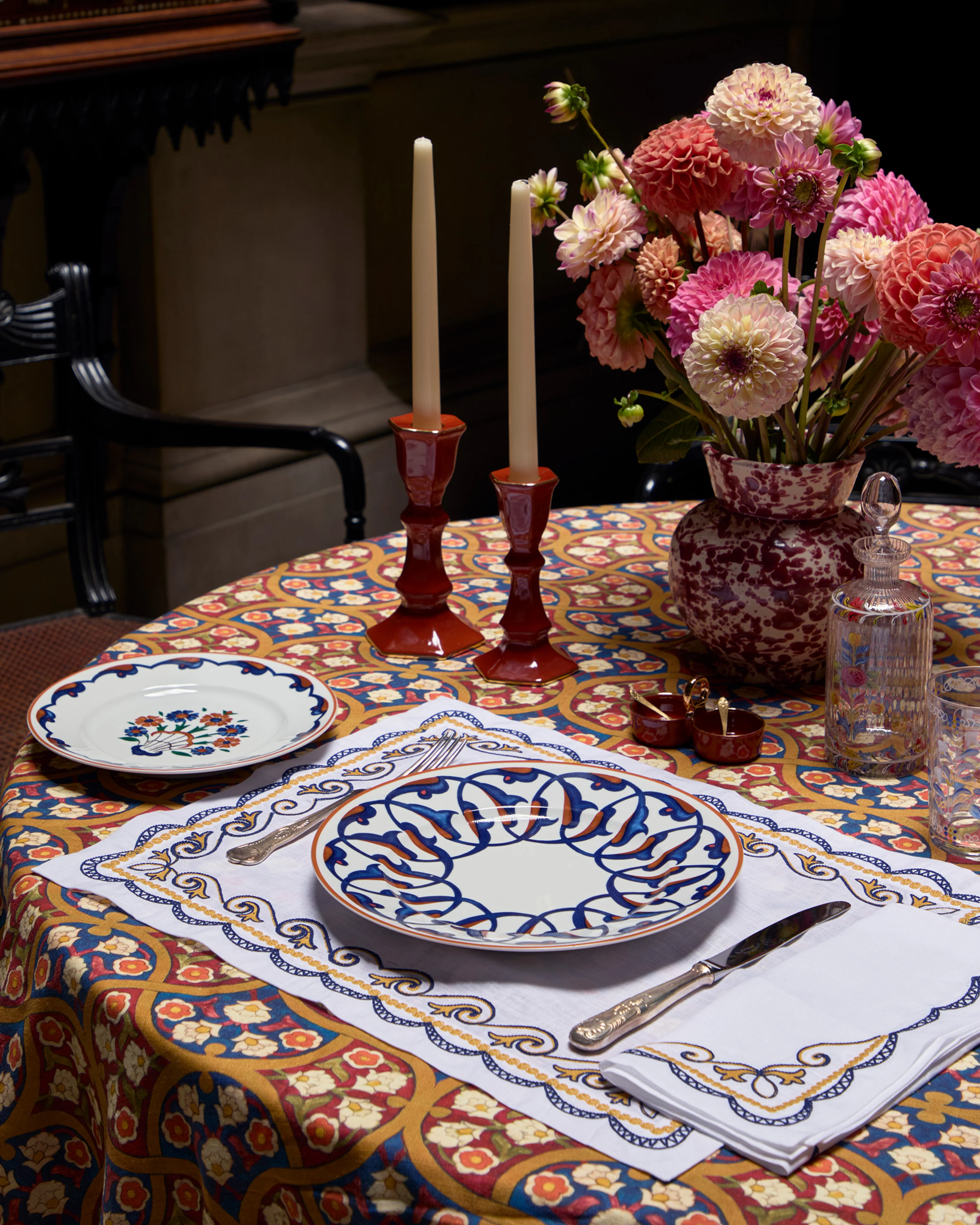 Sofia Embroidered Placemat and Napkin - Image 2