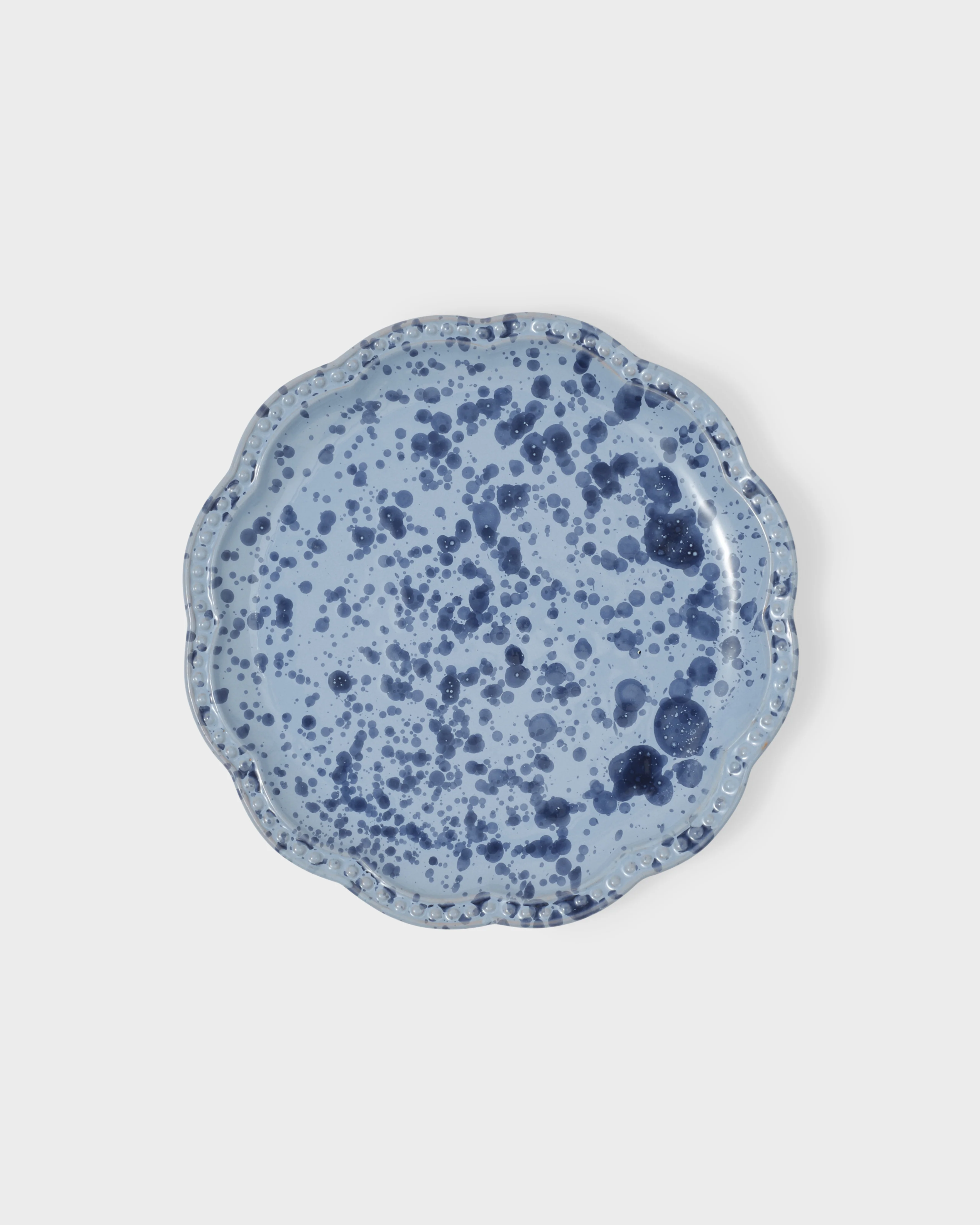 Speckled Dessert Plate, Blue
