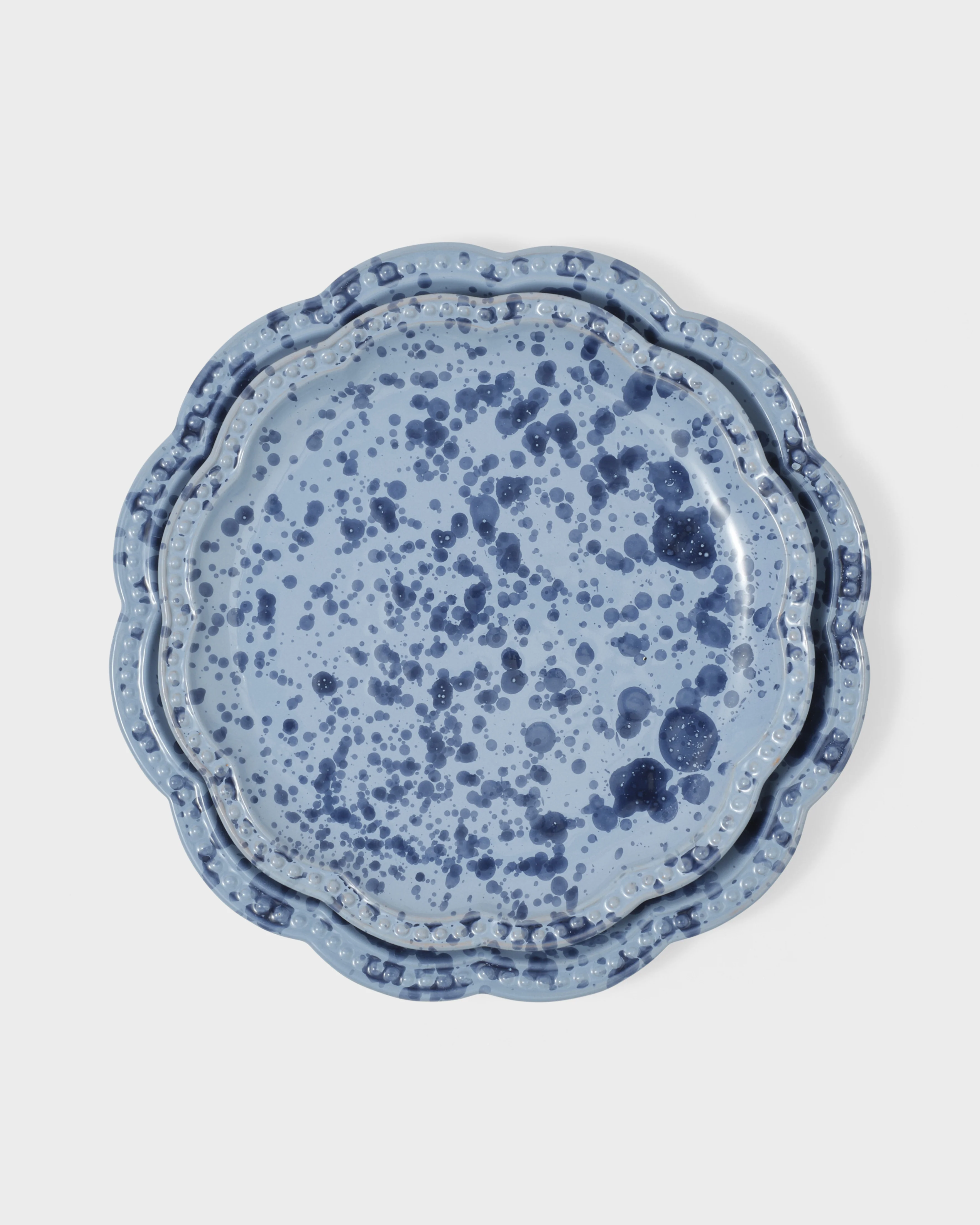 Speckled Dessert Plate, Blue - Image 2