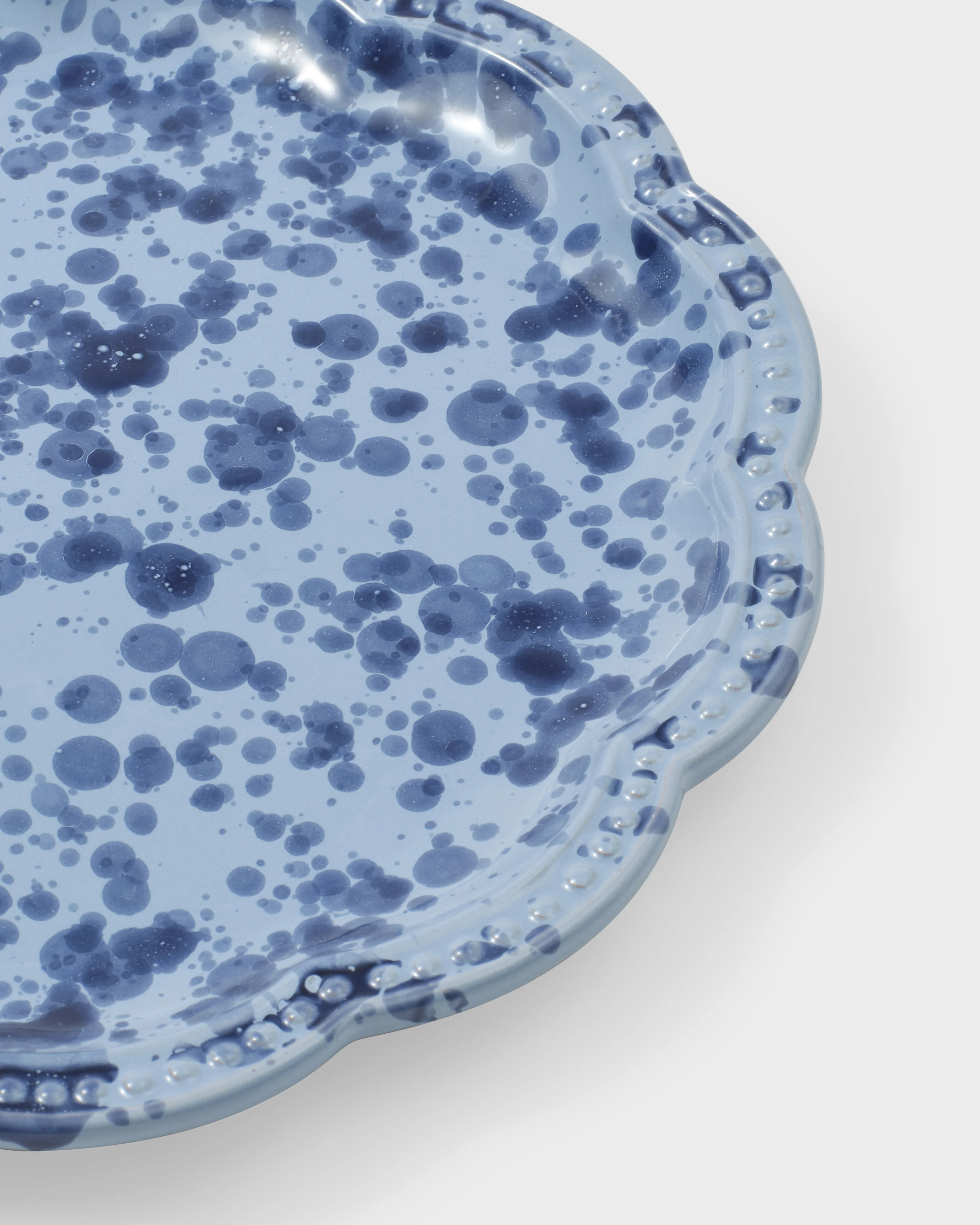 Speckled Dinner Plate, Blue - Image 3