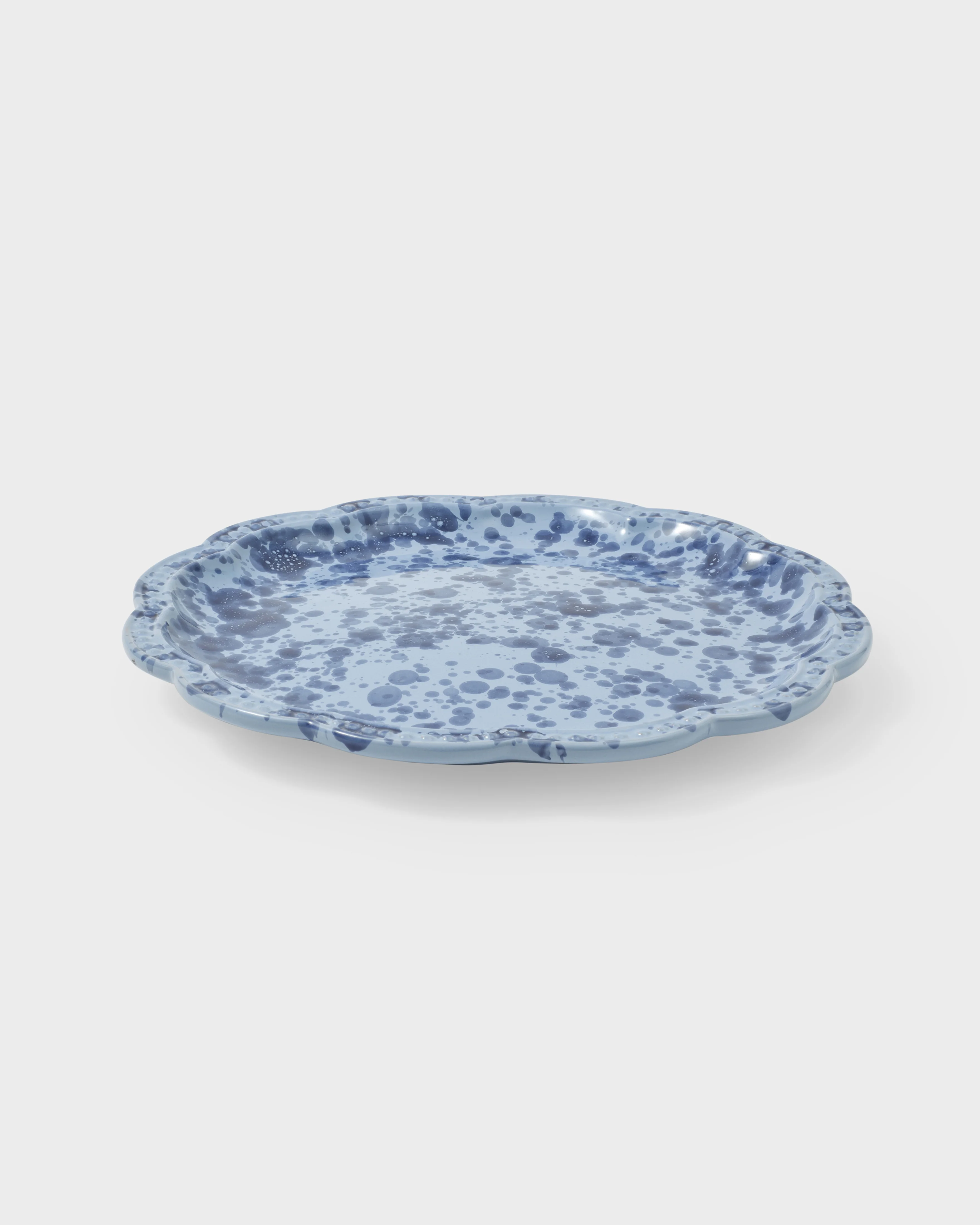 Speckled Dinner Plate, Blue - Image 4
