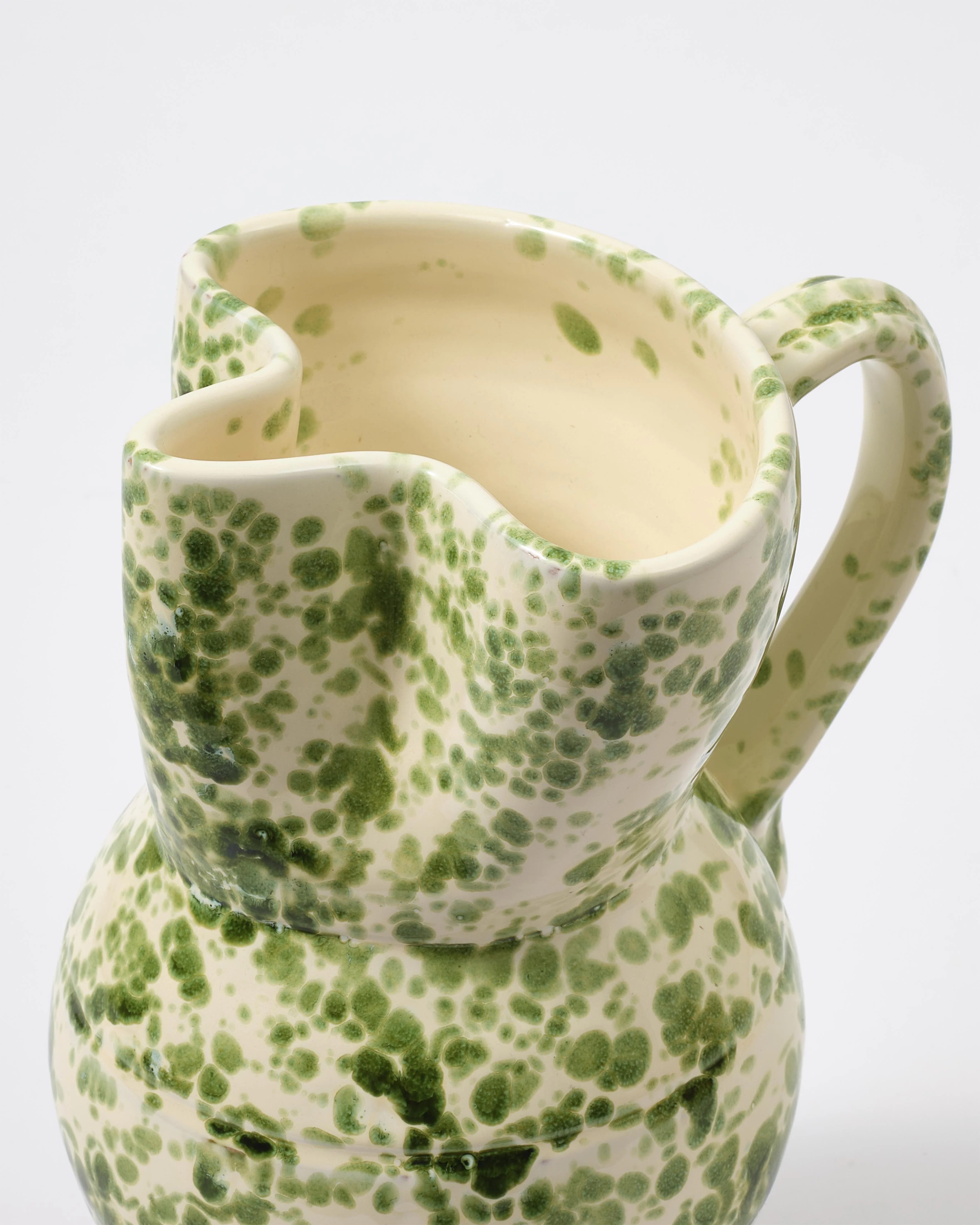 Speckled Pitcher, Green and White - Image 3