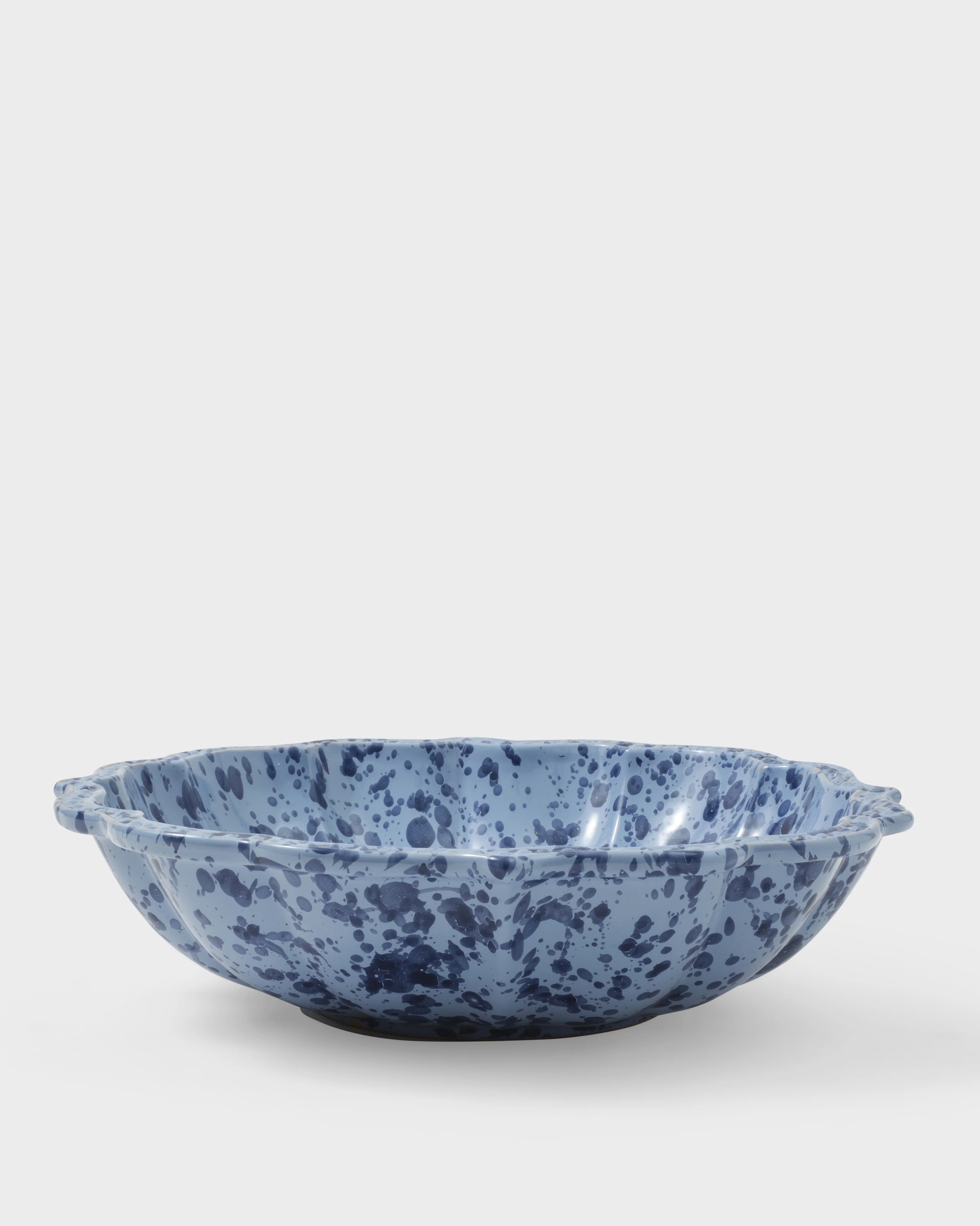 Speckled Serving Bowl, Blue - Image 4