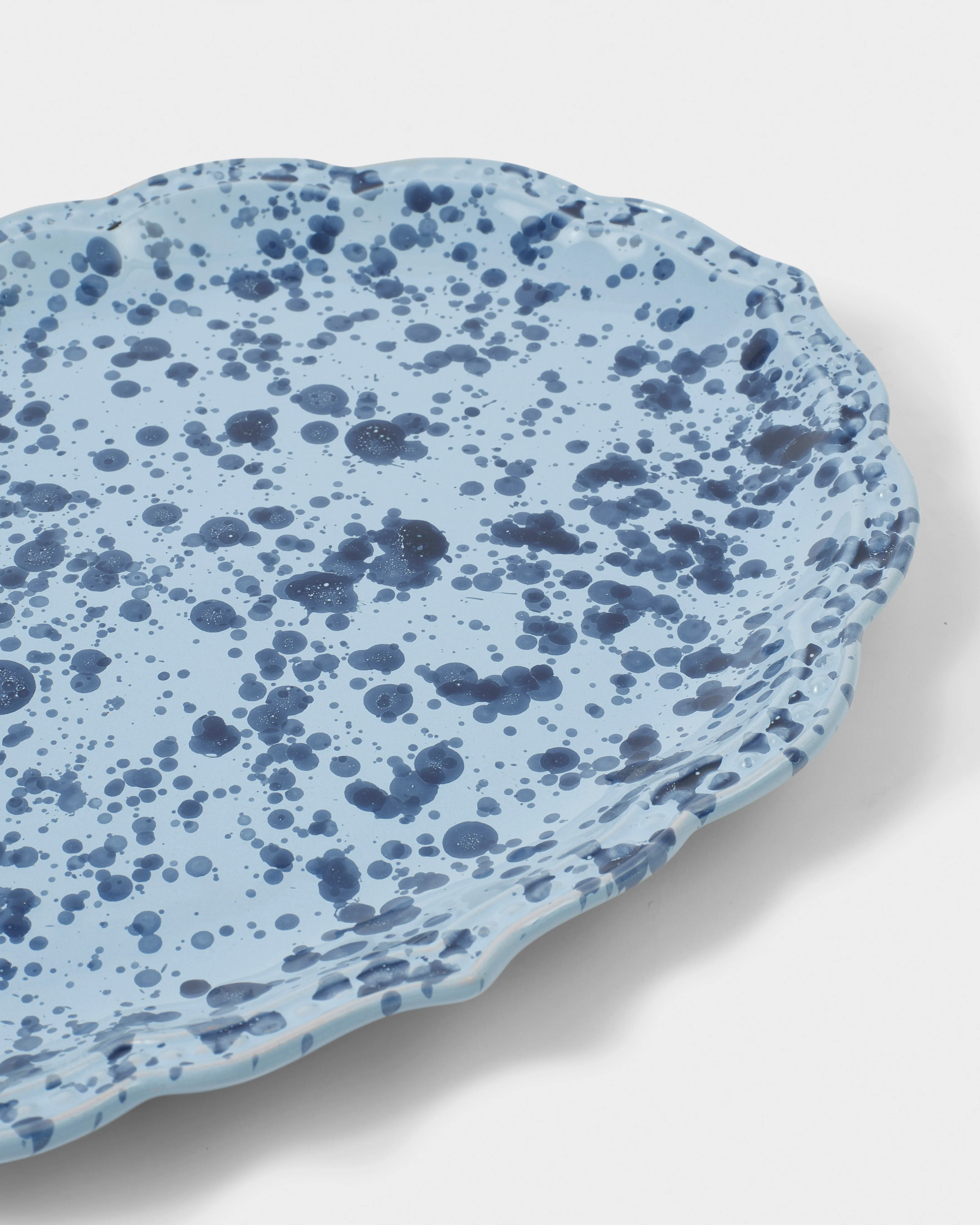 Speckled Serving Plate, Blue - Image 3