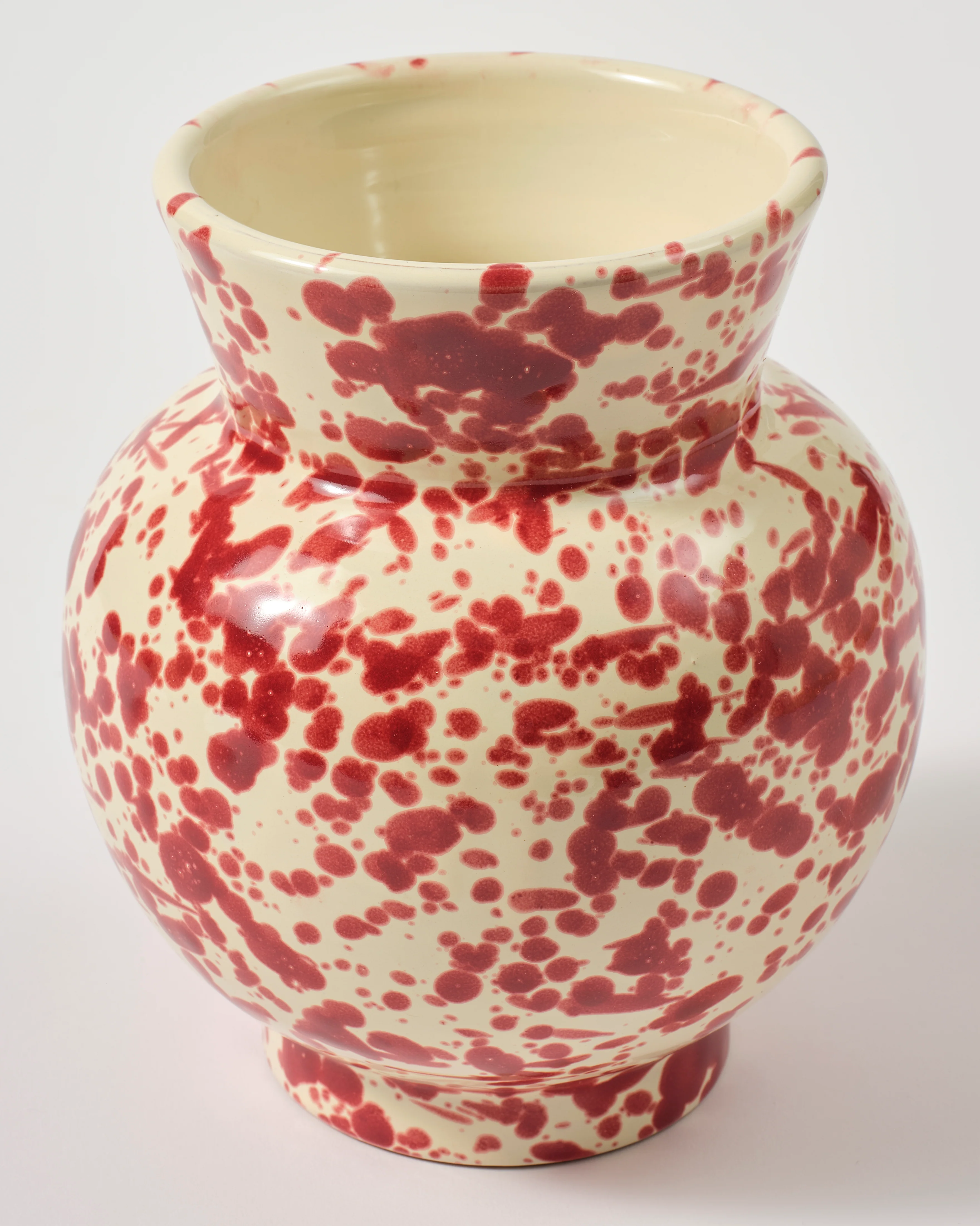 Speckled Vase, Burgundy - Image 3