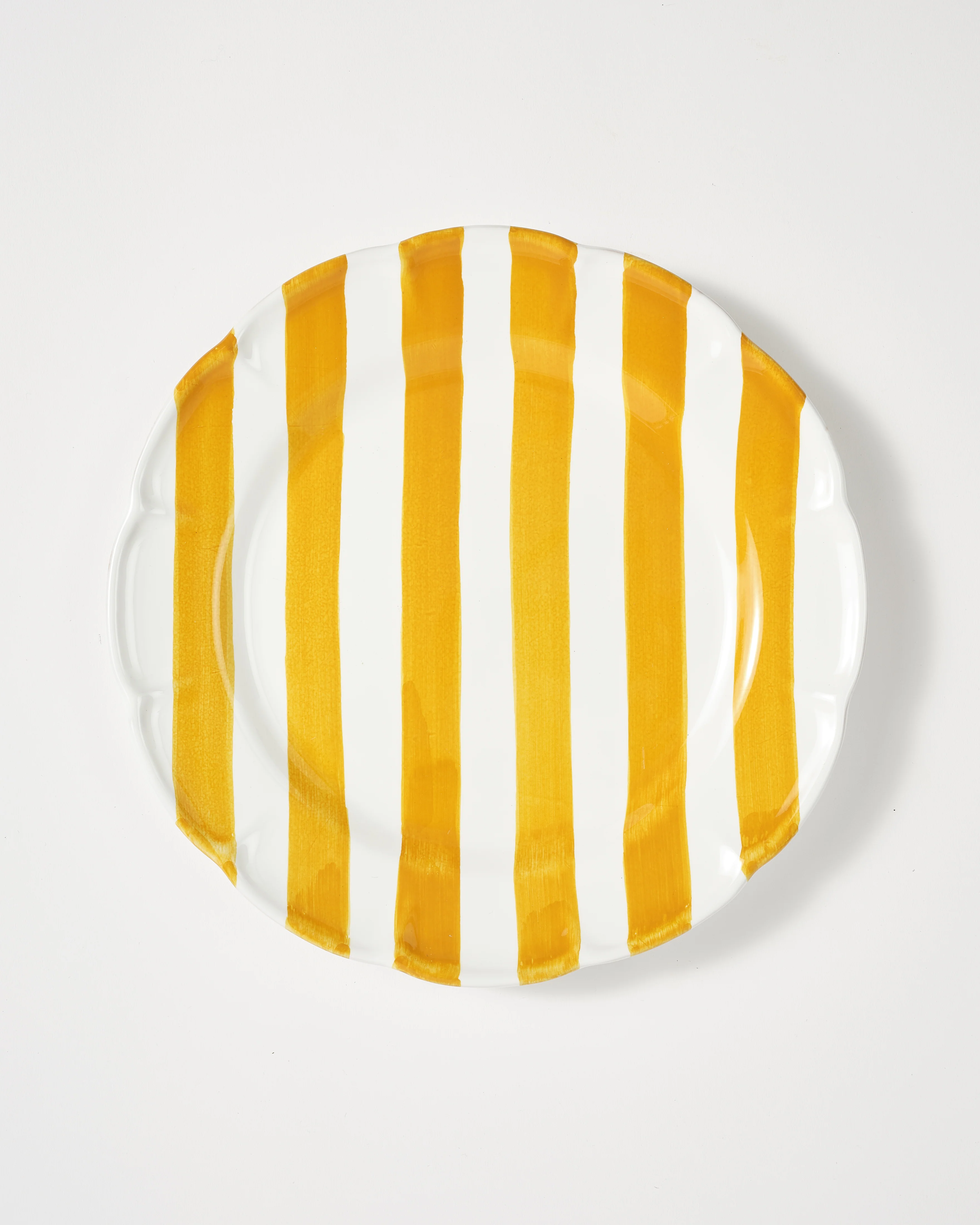 Righe Dinner Plate, Yellow