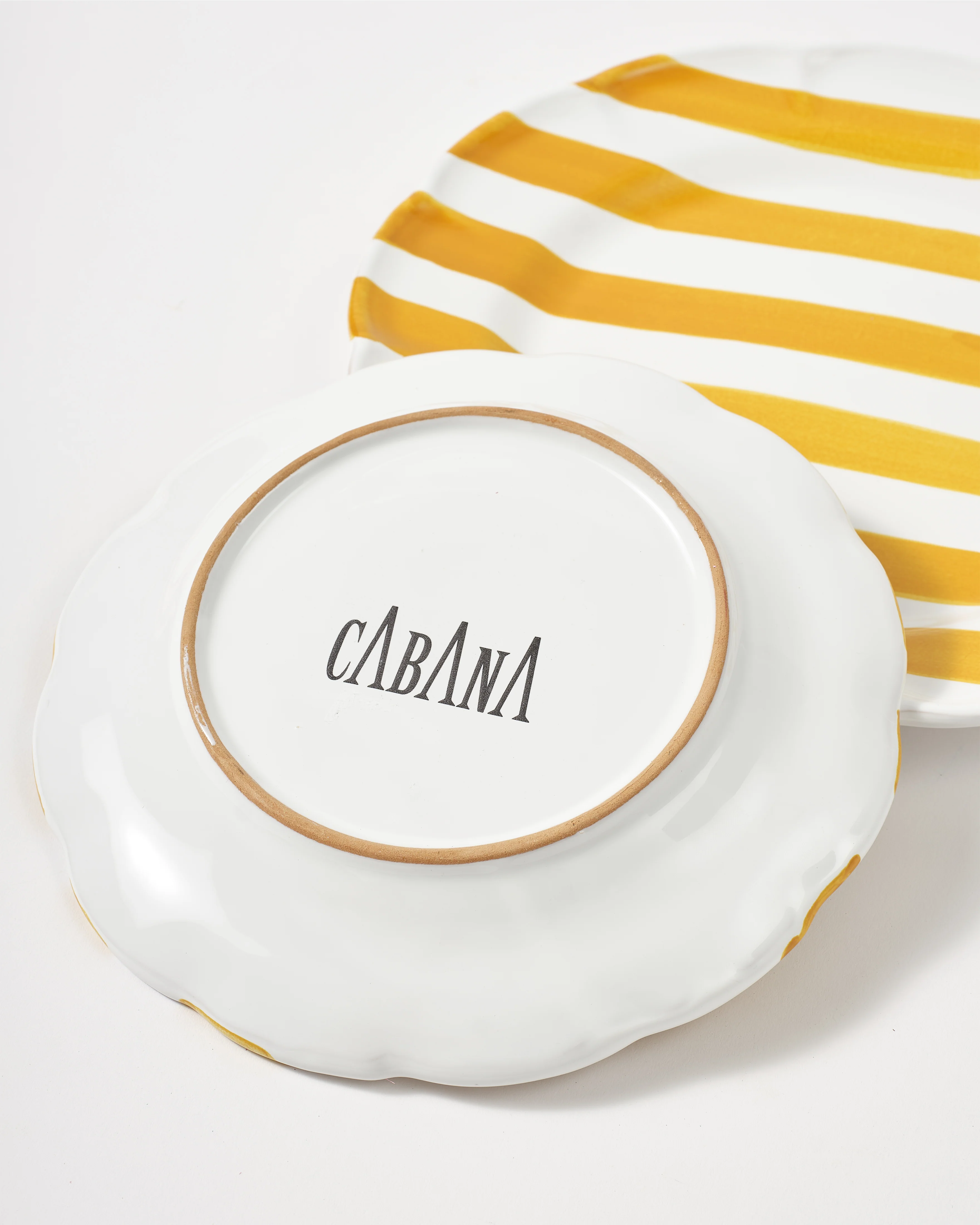 Righe Dinner Plate, Yellow - Image 5