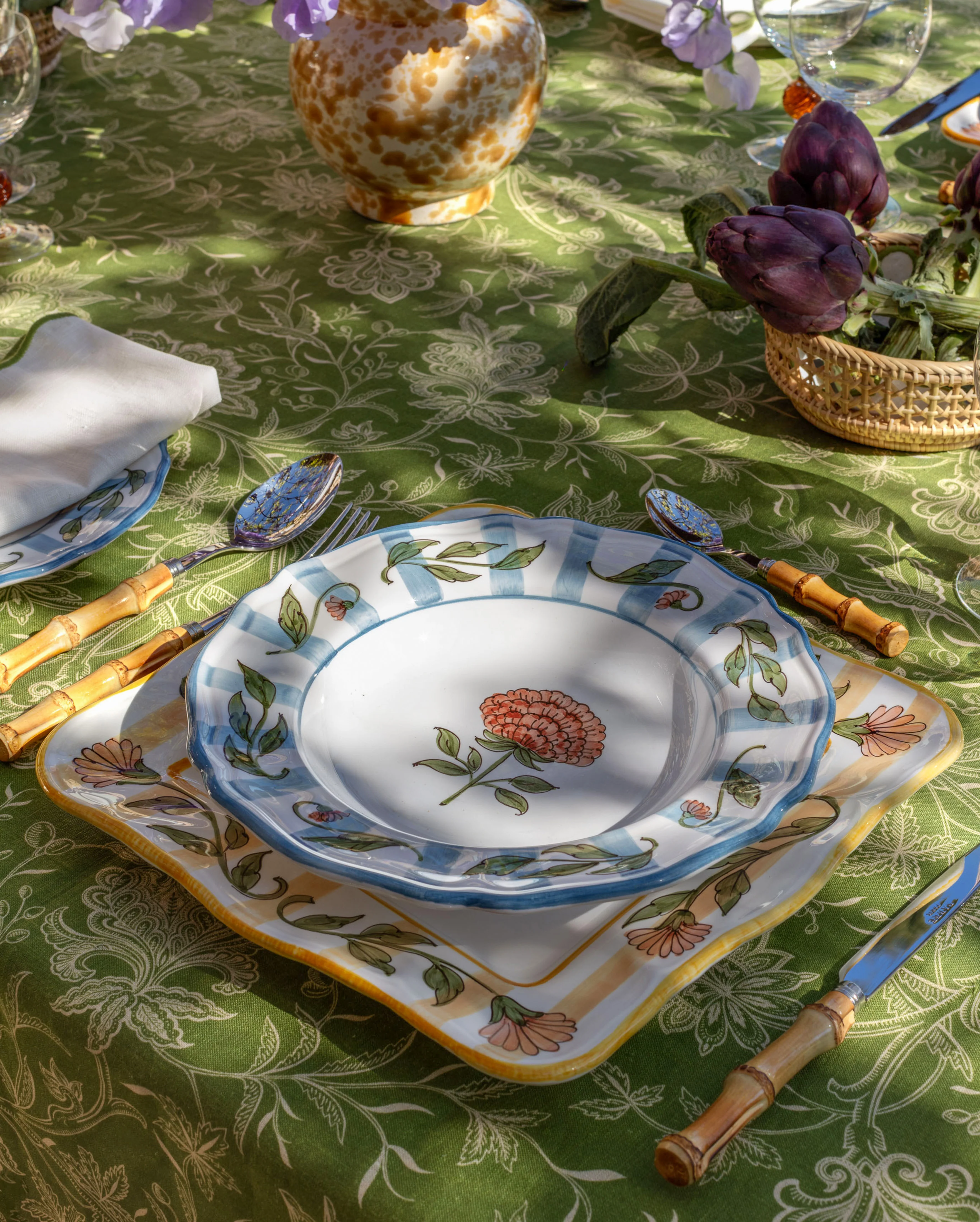 Destree x Cabana Tablecloth Green - Image 2
