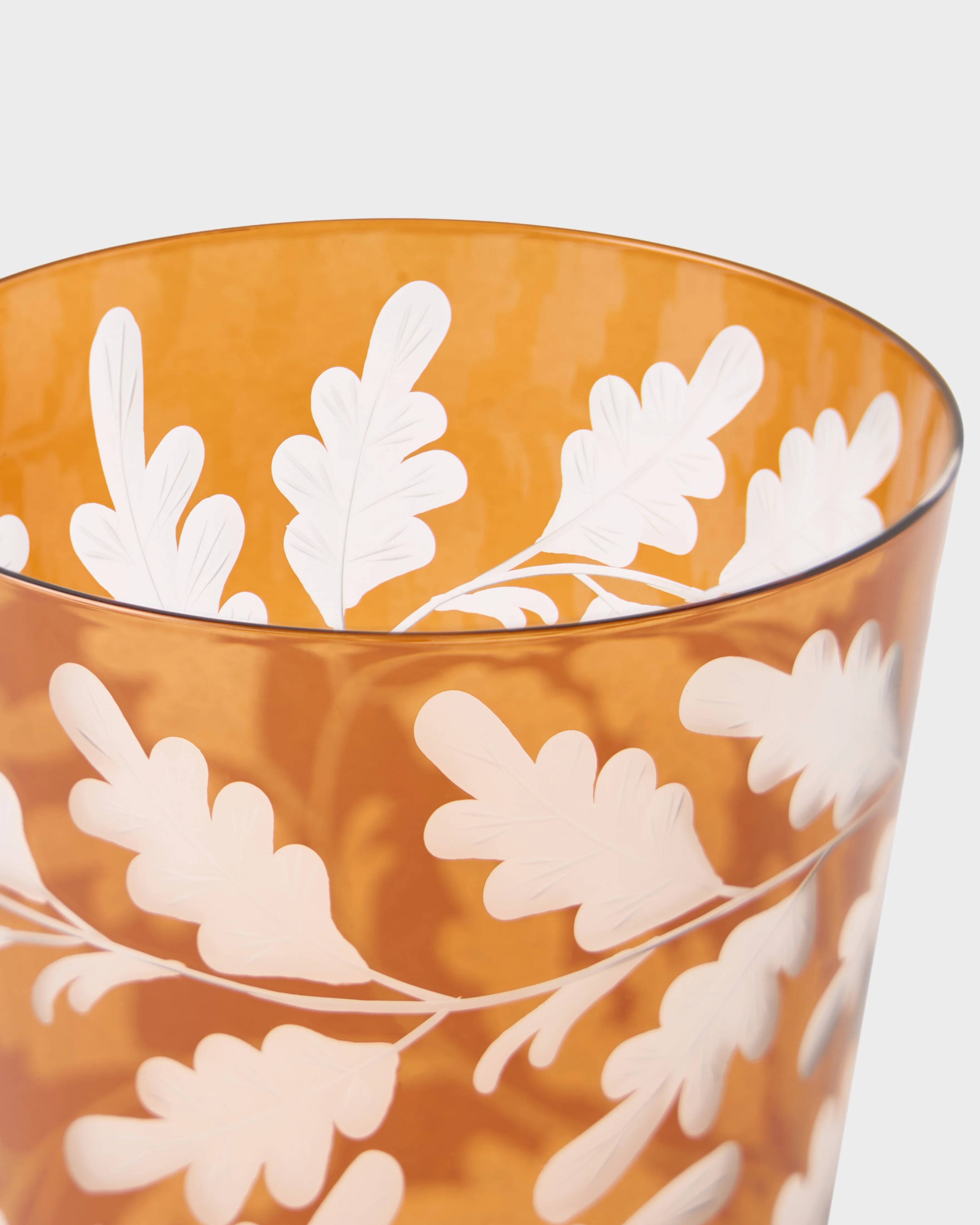 Engraved Oak Leaf Water Tumbler, Walnut - Image 2