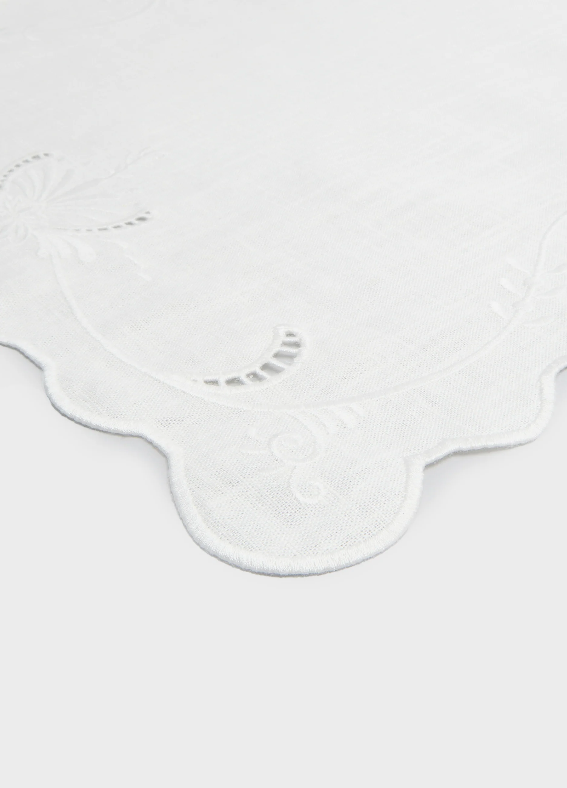 Ulla Johnson x Cabana Ajour Embroidered Linen Napkin - Image 3