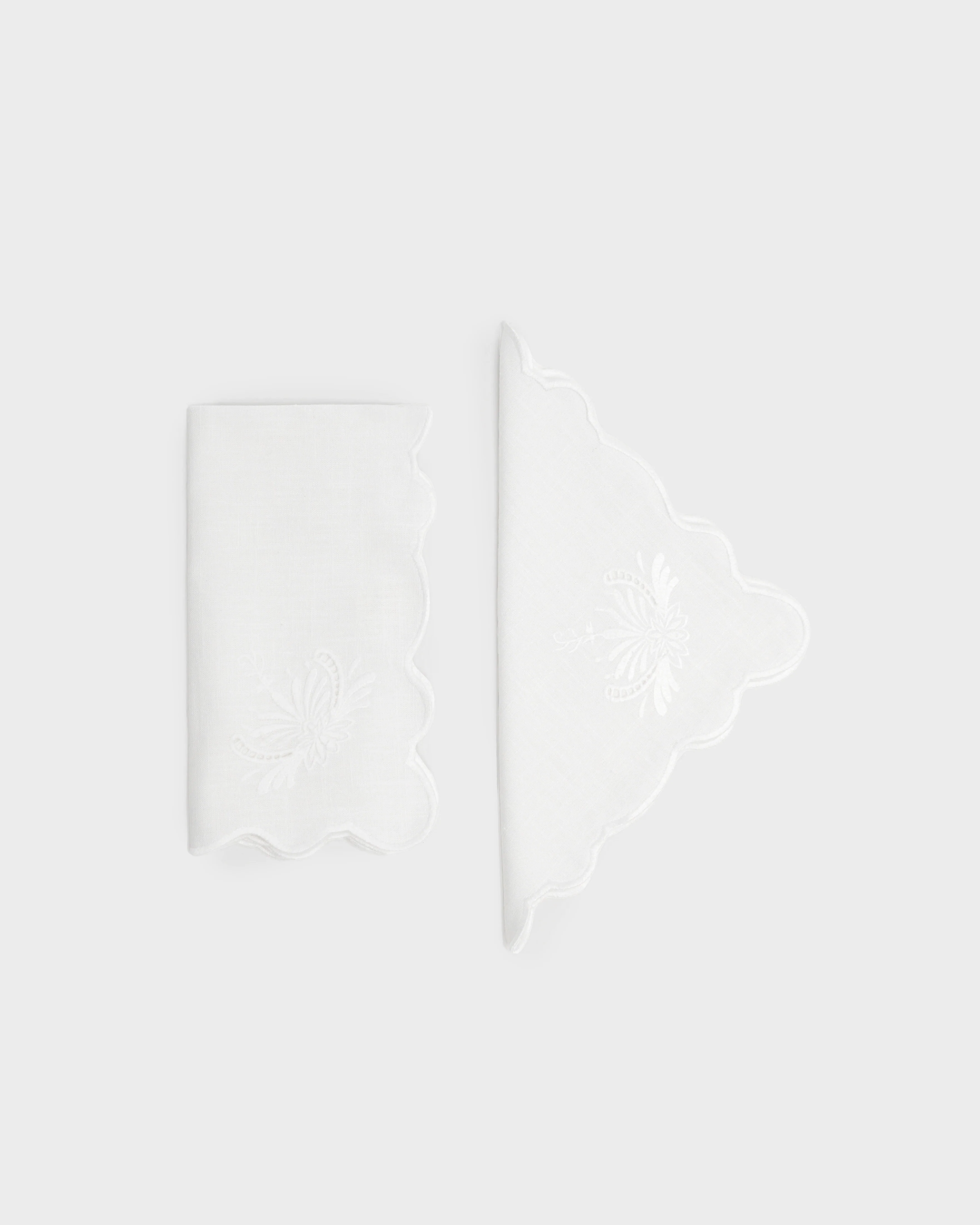 Ulla Johnson x Cabana Ajour Embroidered Linen Napkin - Image 4