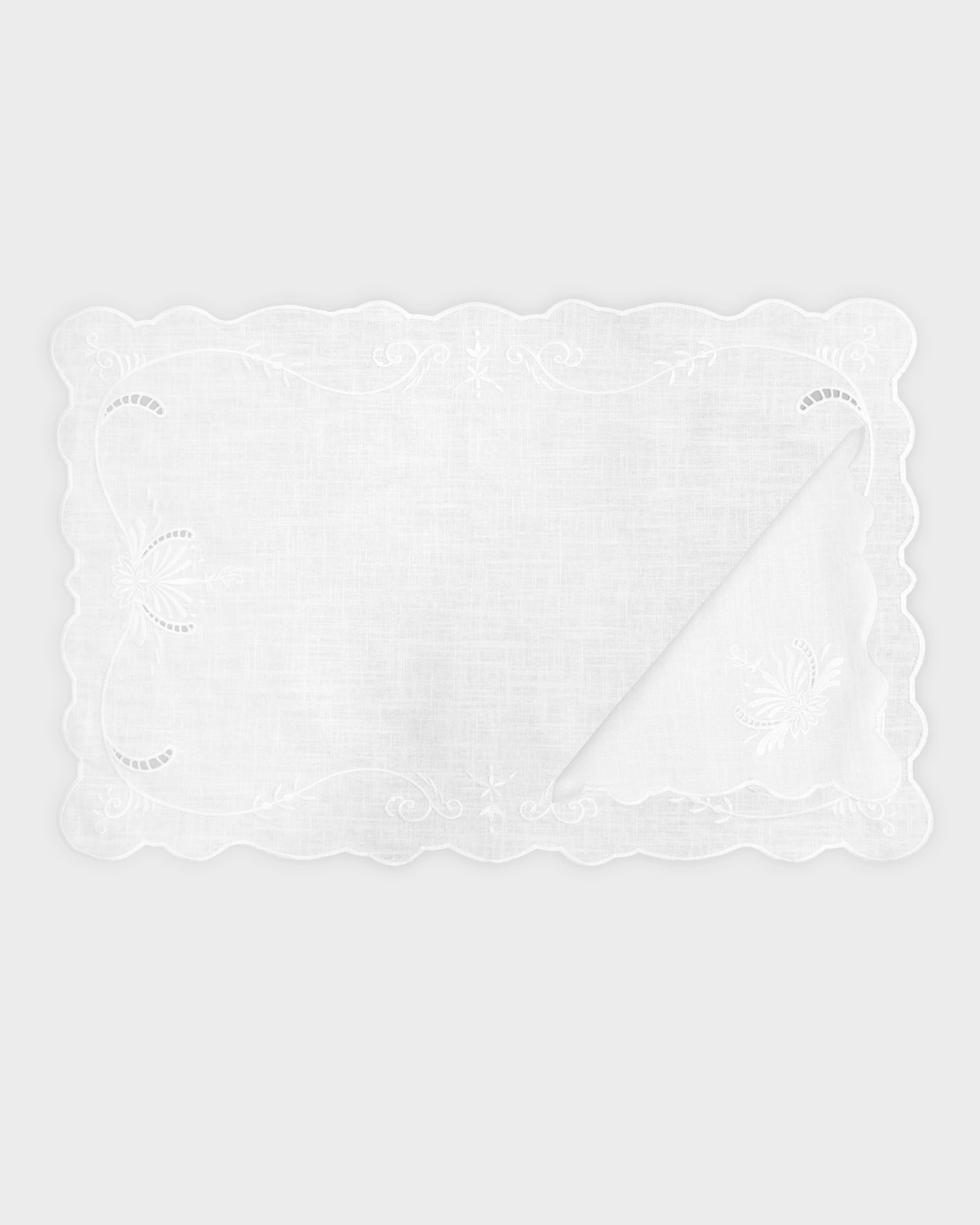 Ulla Johnson x Cabana Ajour Embroidered Linen Napkin - Image 6