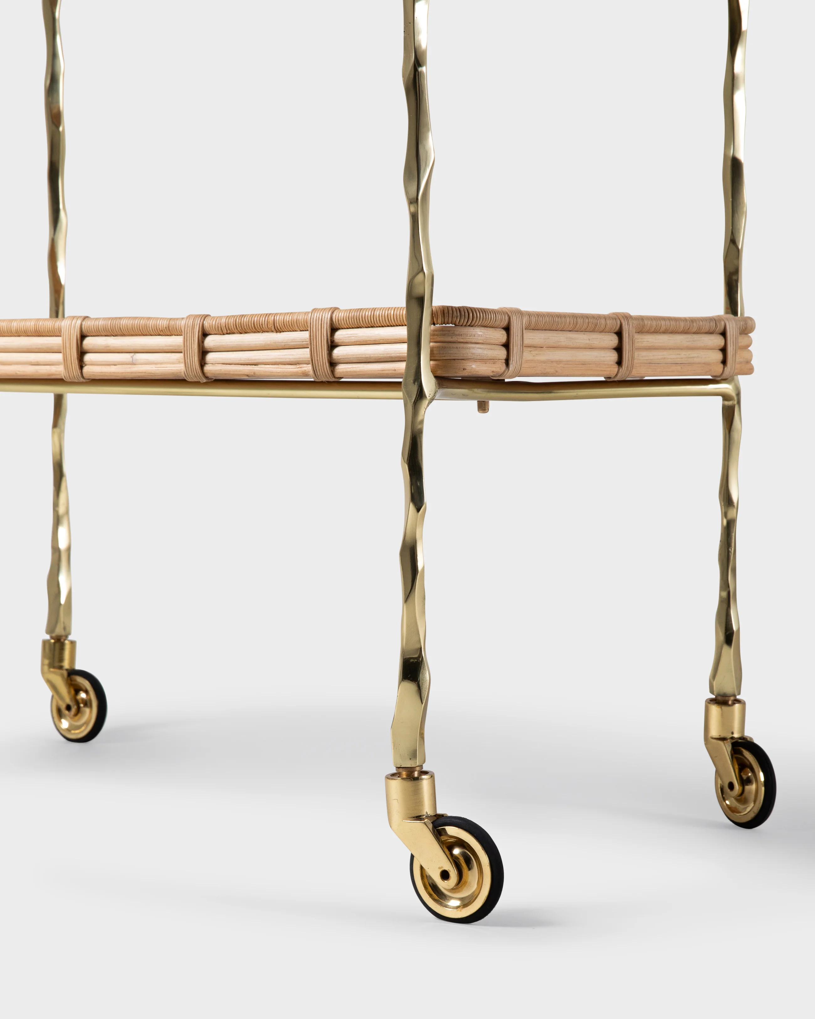 Viya Cane and Brass Bar Cart Pre-Order - Image 4