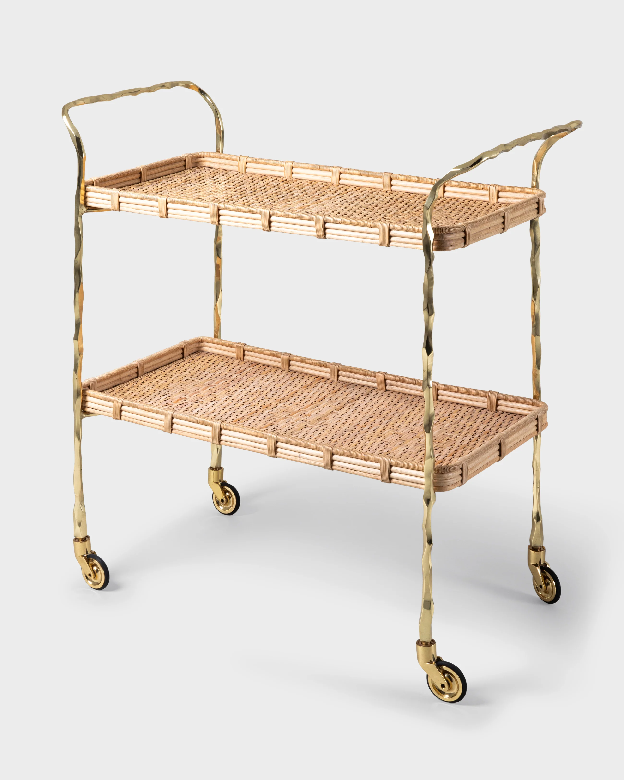 Viya Cane and Brass Bar Cart Pre-Order - Image 6