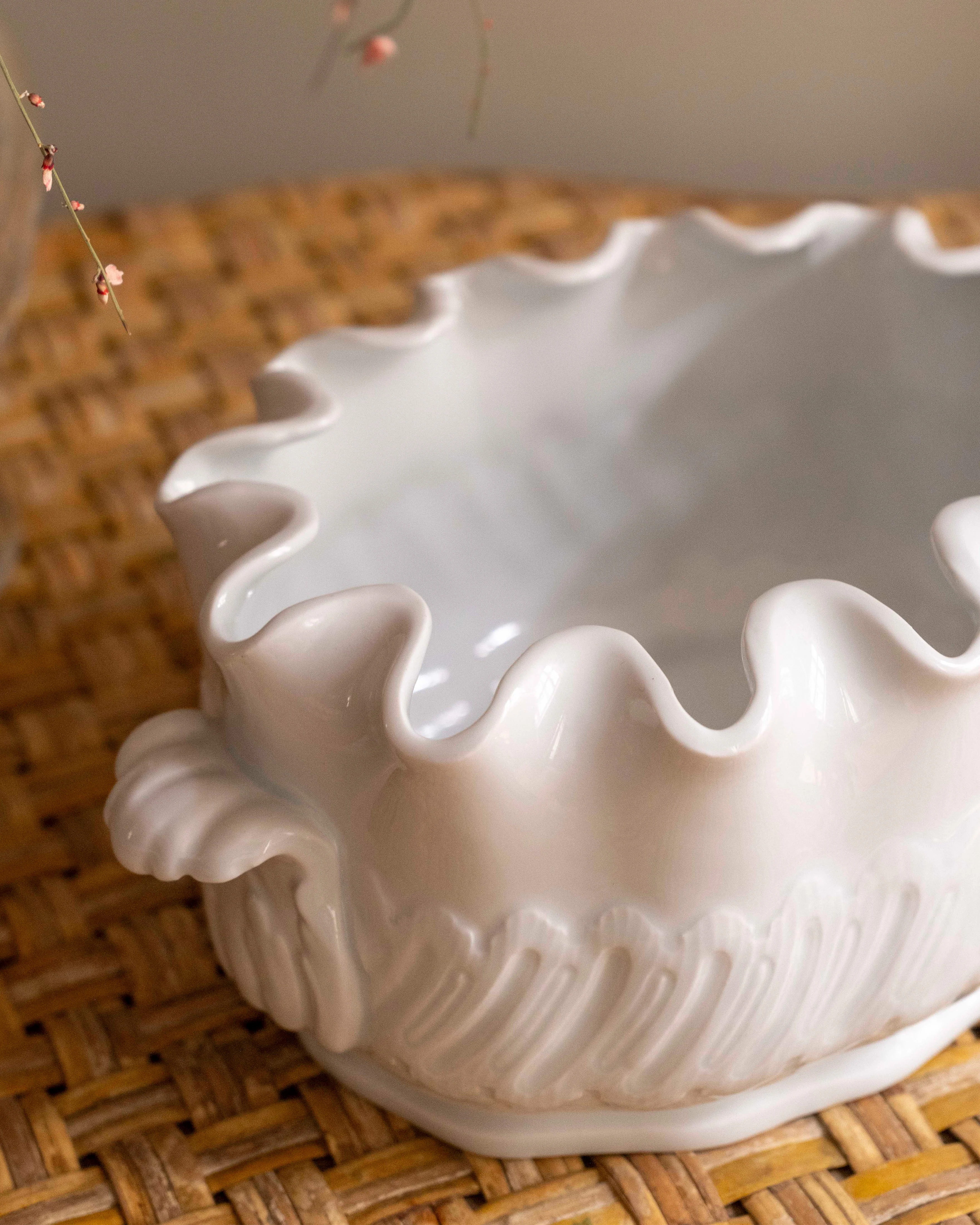 White Ceramic Wine Cooler - Image 2