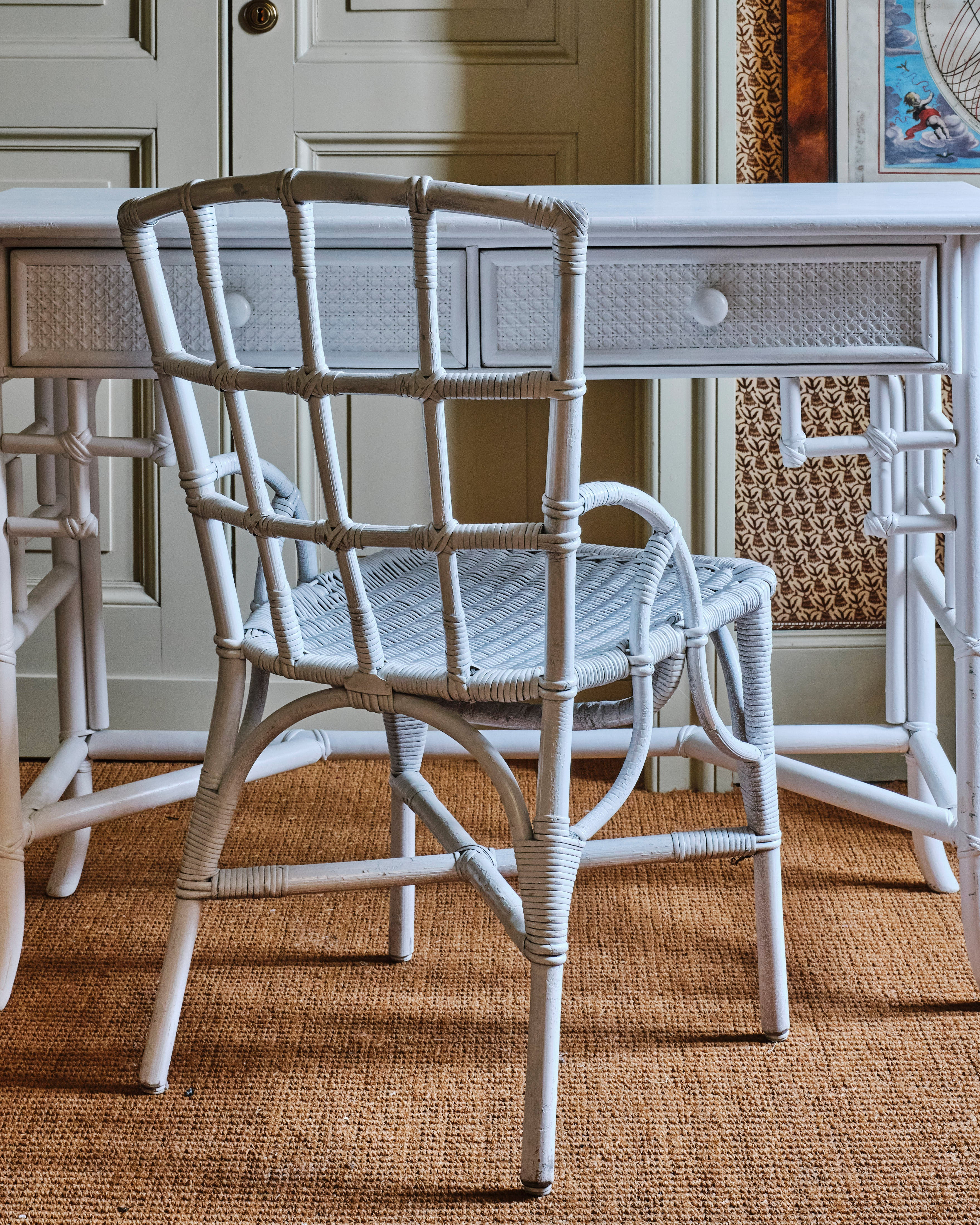 White Chinoiserie Dressing Table Set - Image 2