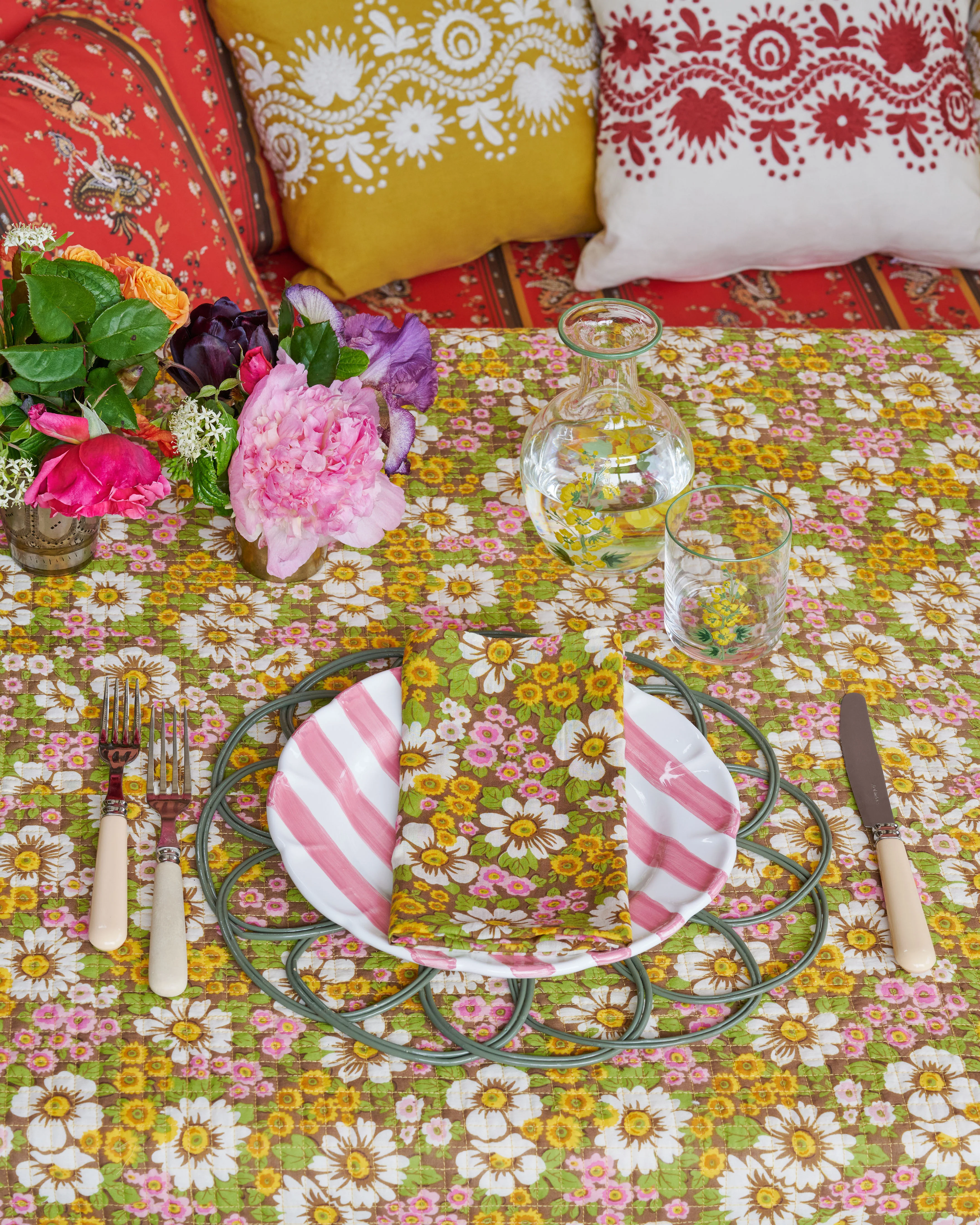 Wicker Placemat, Sage - Image 2