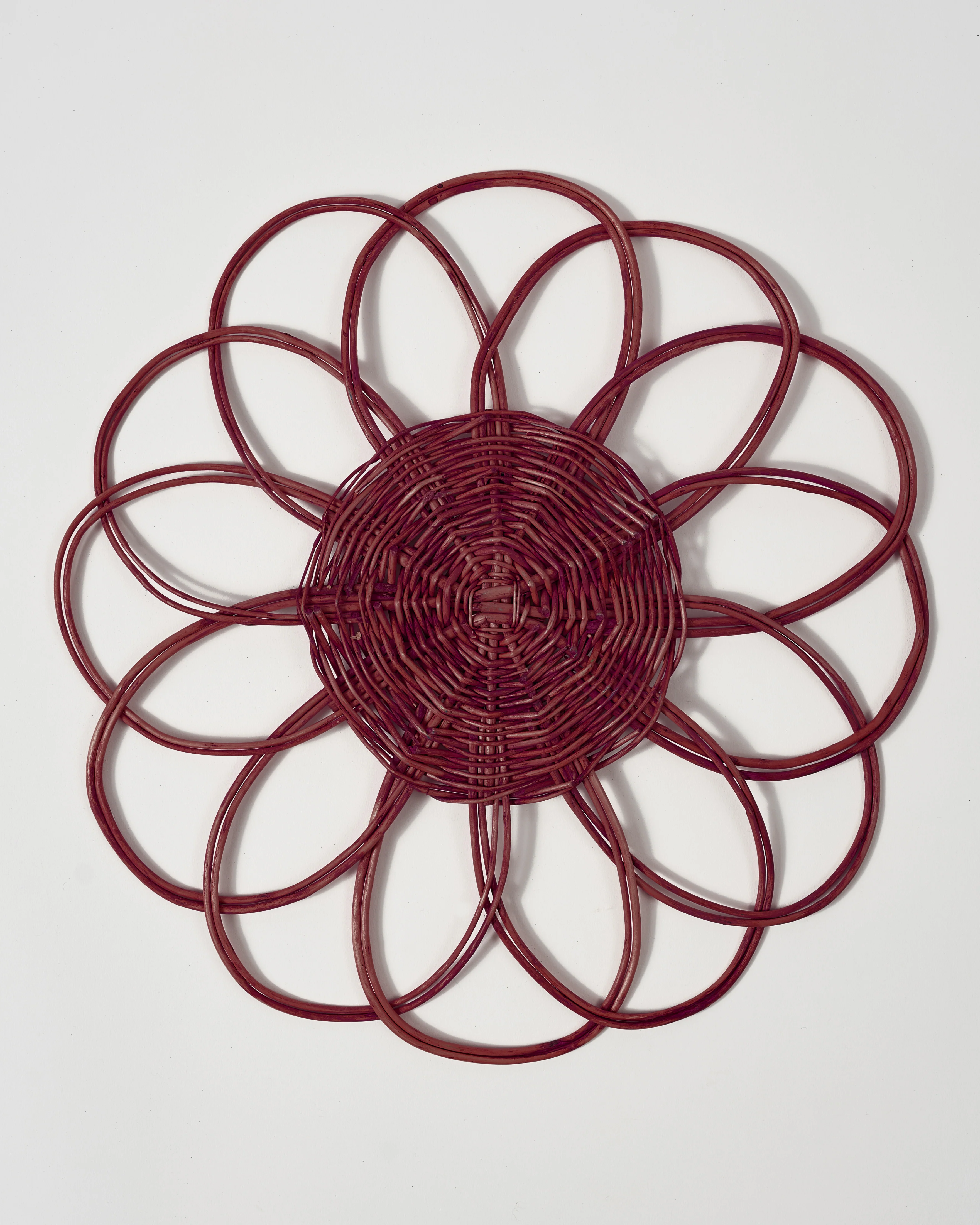 Wicker Placemat, Burgundy