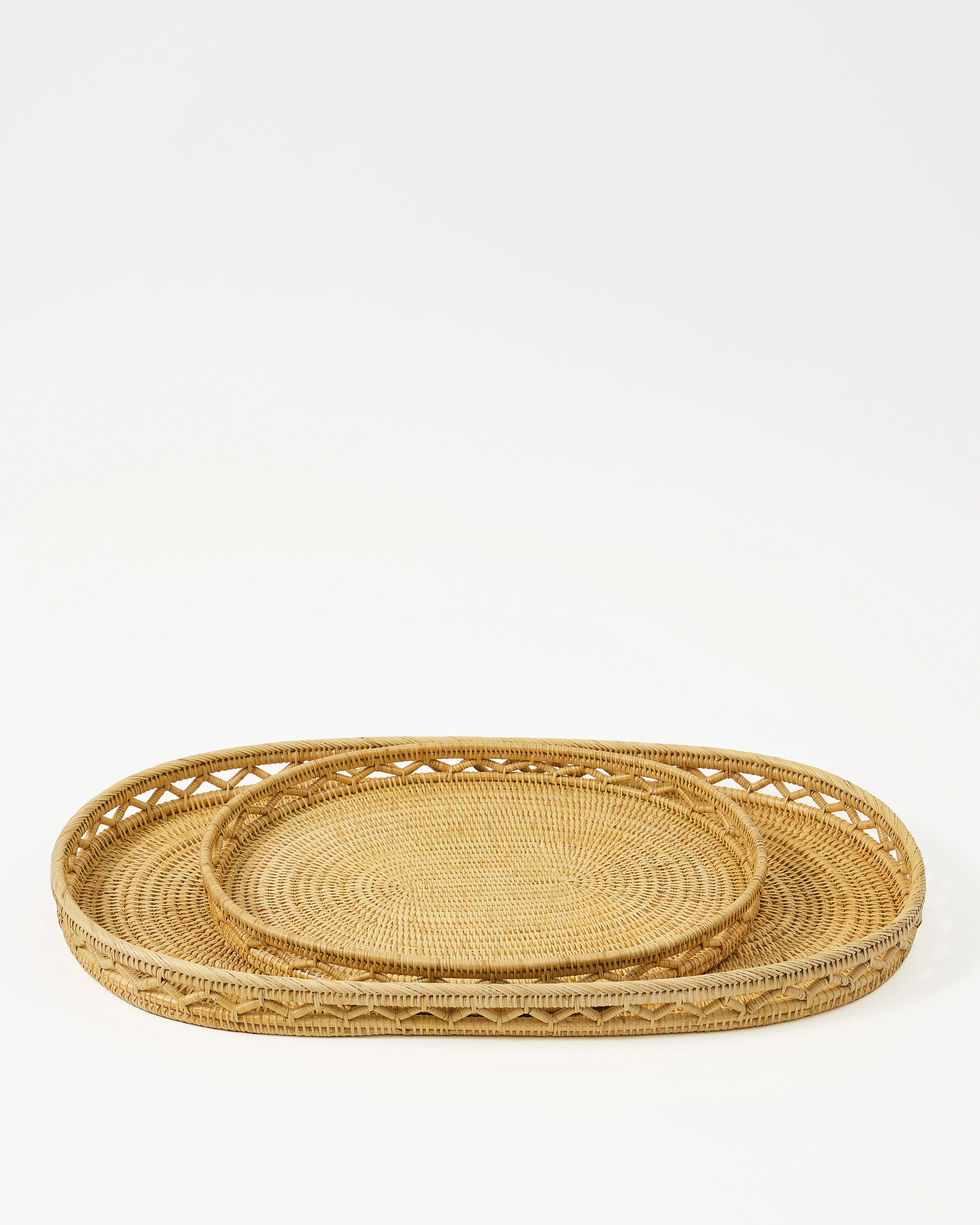 Rattan Sabbia Oval Tray, Medium - Image 4
