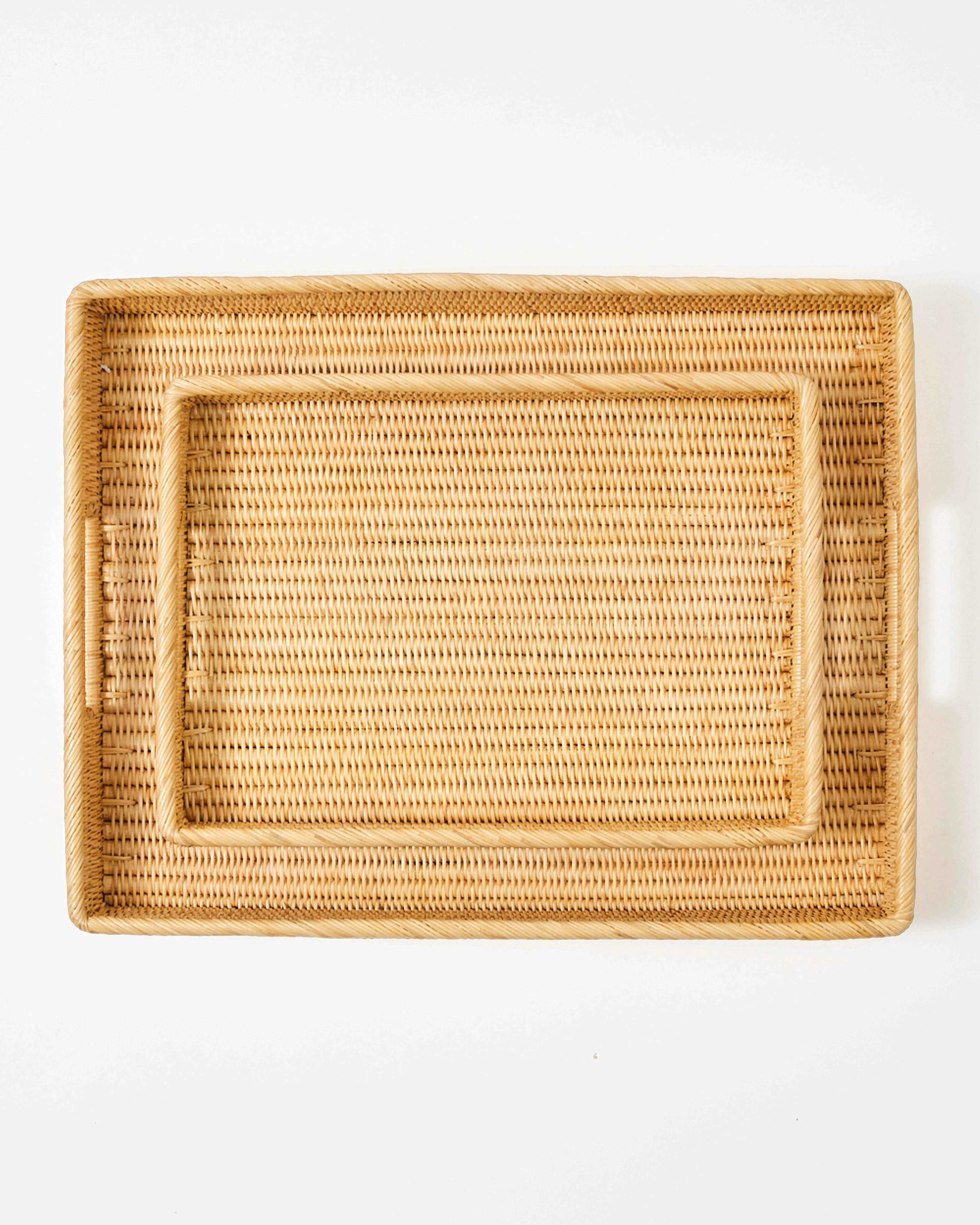 Rattan Sabbia Rectangular Serving Tray, Large - Image 4