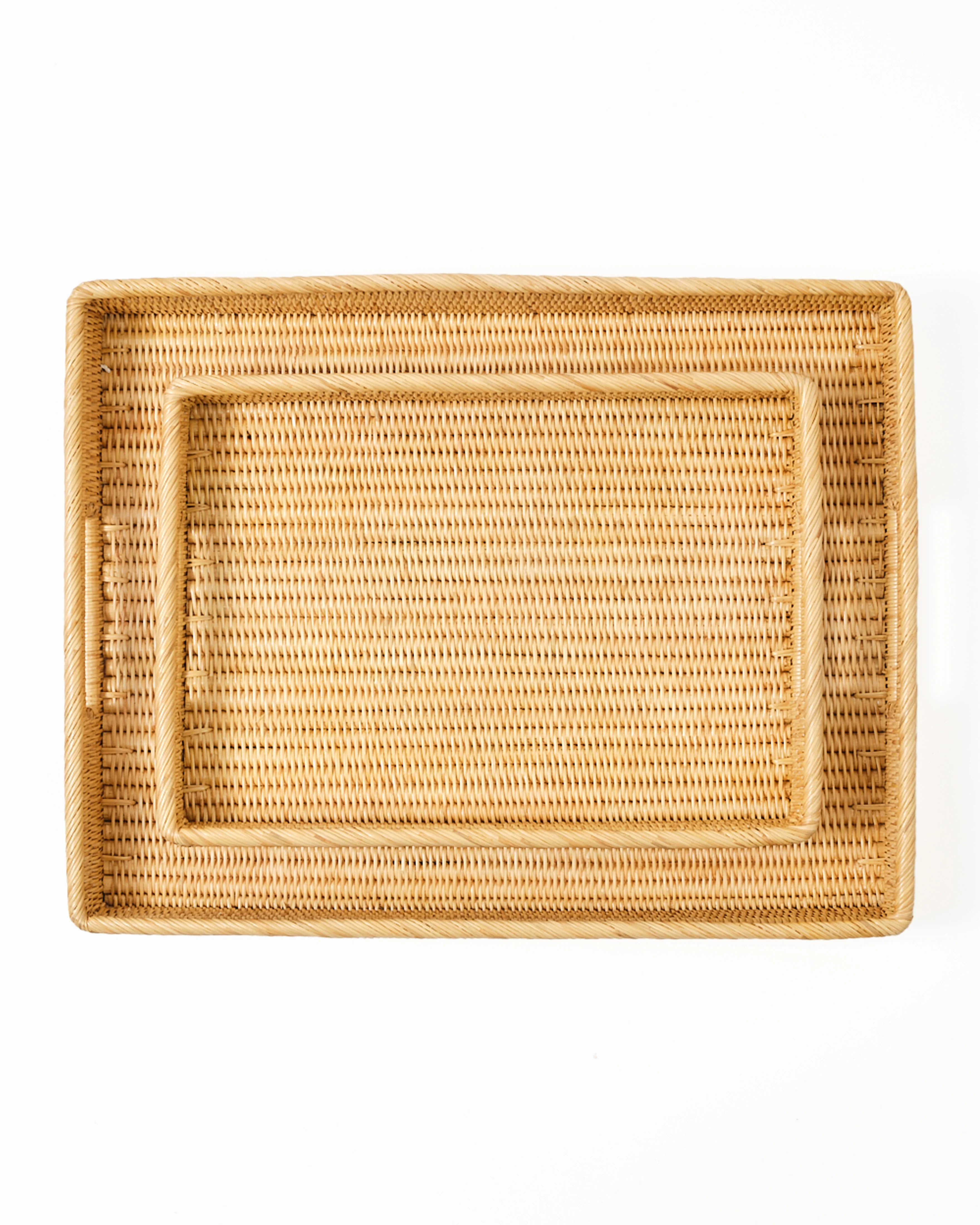 Rattan Sabbia Rectangular Serving Tray, Medium - Image 3