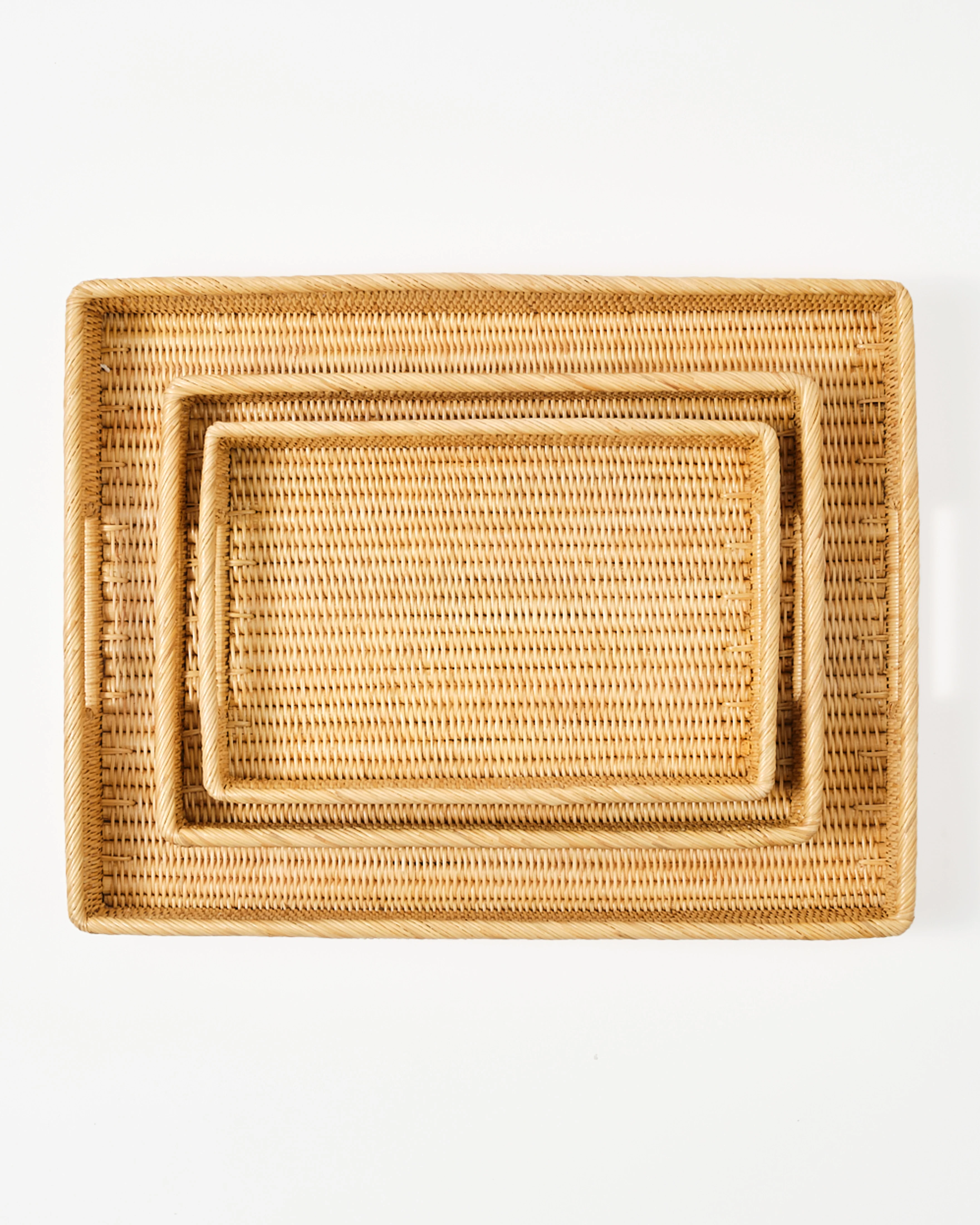 Rattan Sabbia Rectangular Serving Tray, Small - Image 3