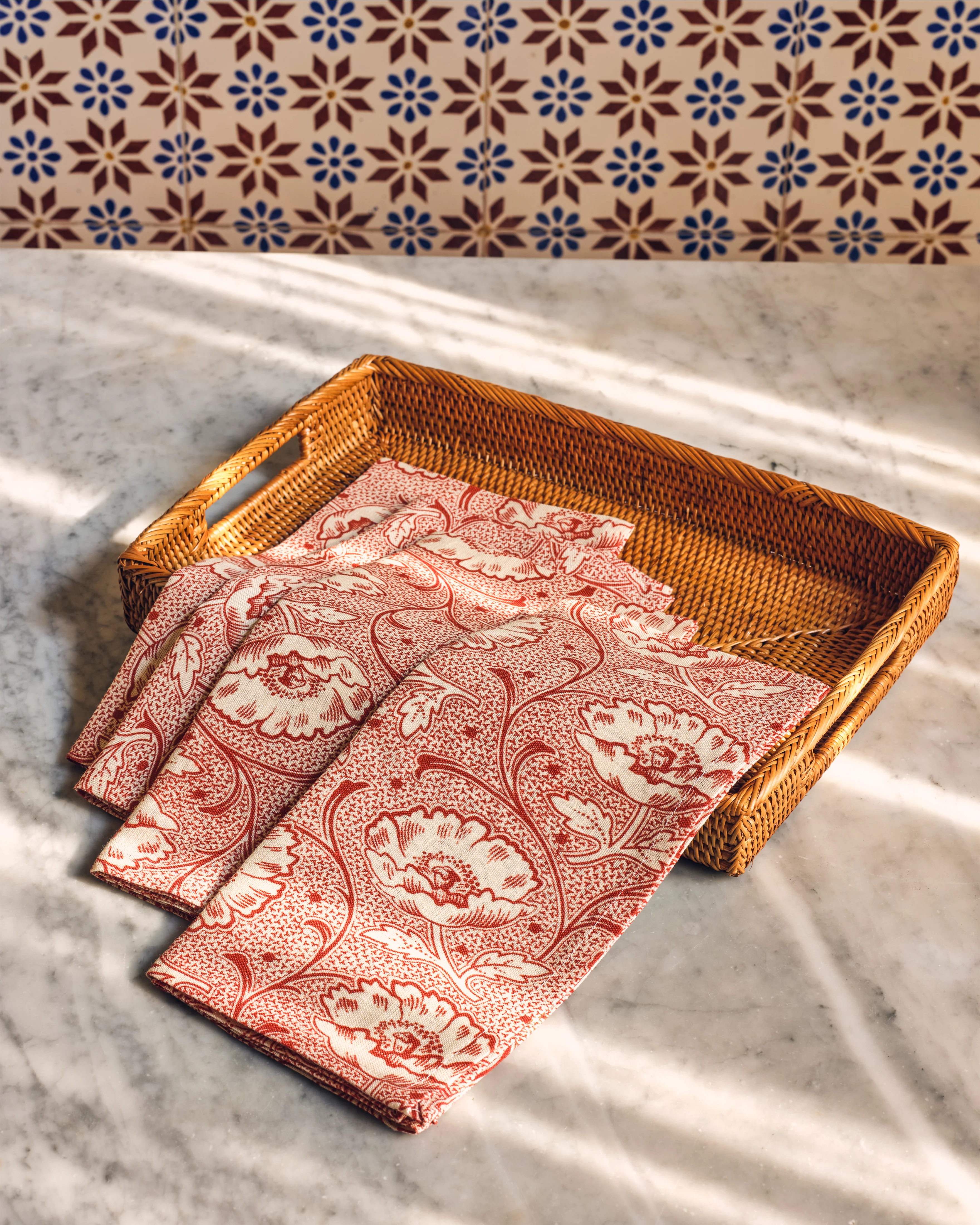 Rattan Sabbia Rectangular Serving Tray, Small - Image 5