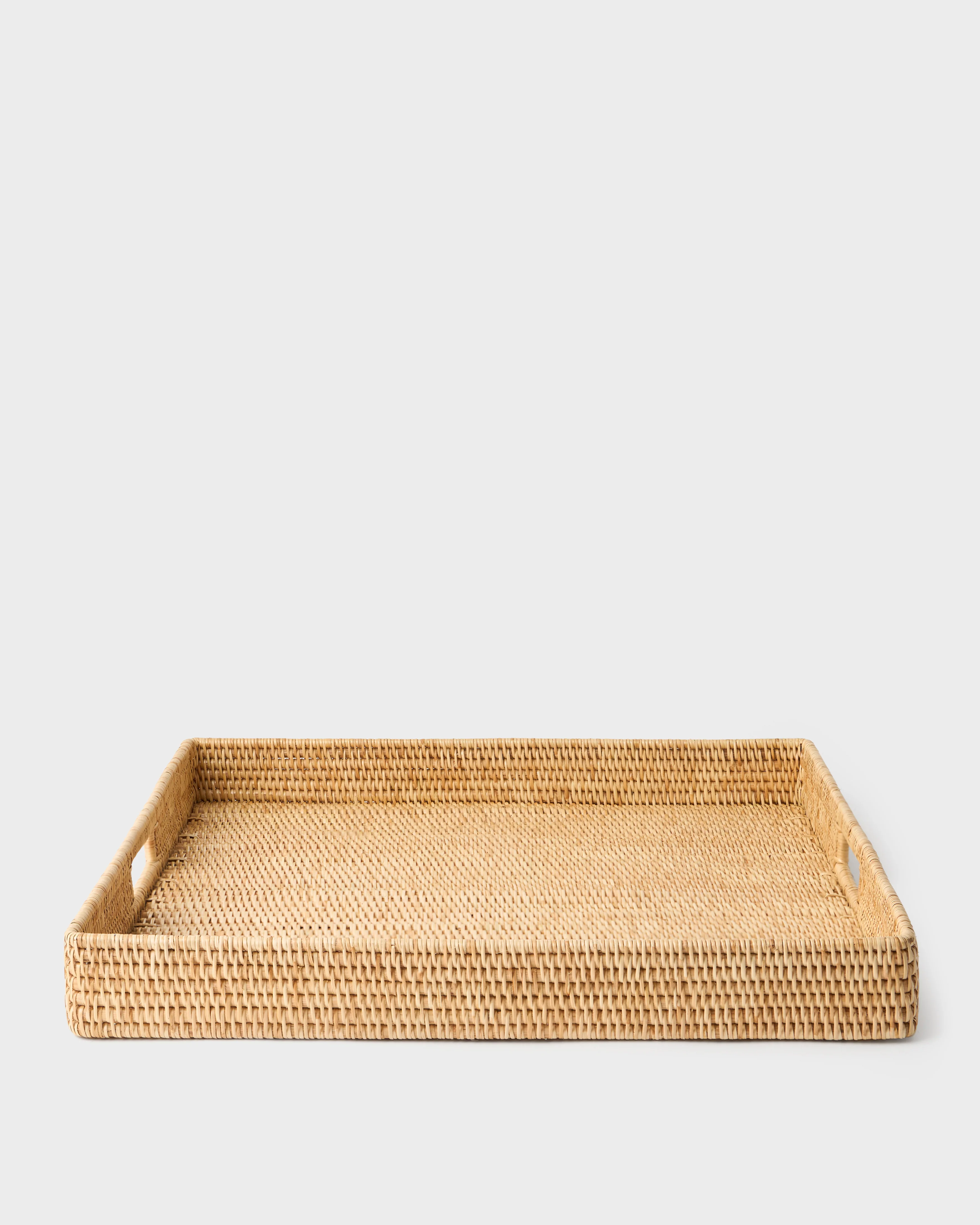 Rattan Sabbia Square Tray, Large