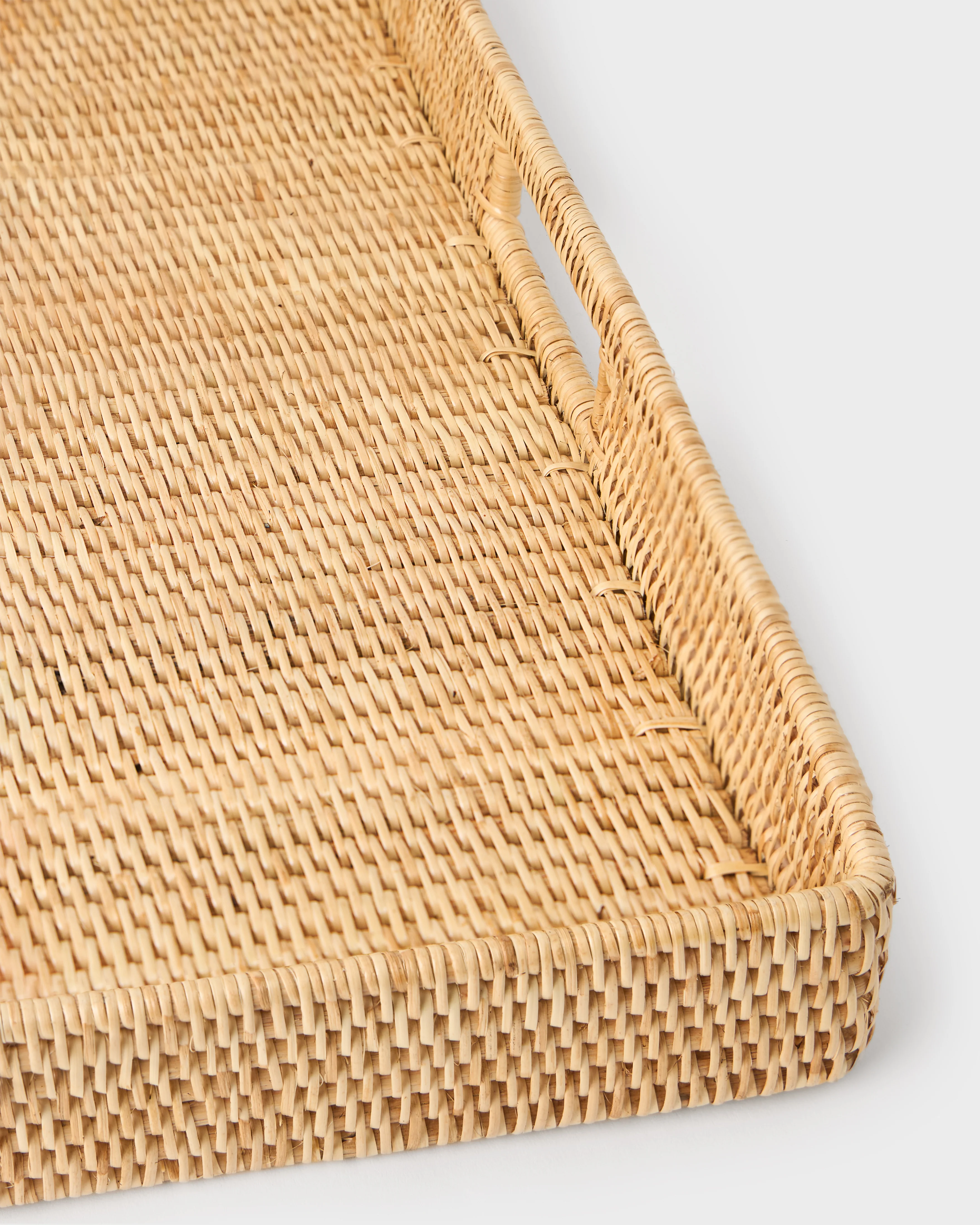 Rattan Sabbia Square Tray, Large - Image 4